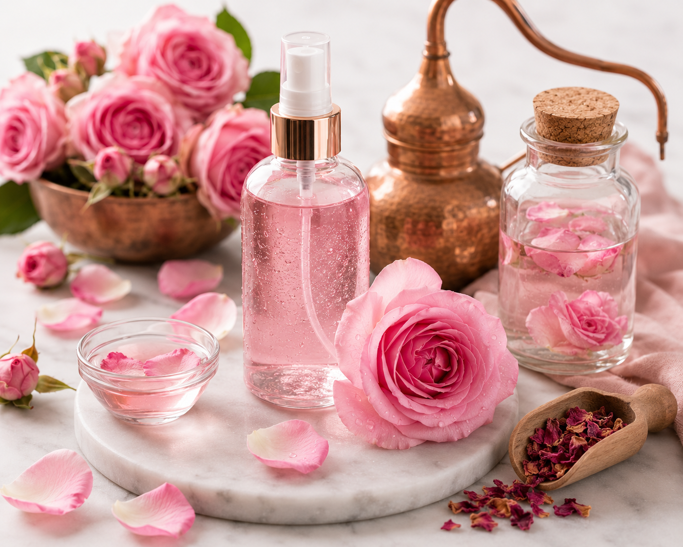 Rosenwasser – Anwendung & Herstellung für Pflege und Aromatherapie