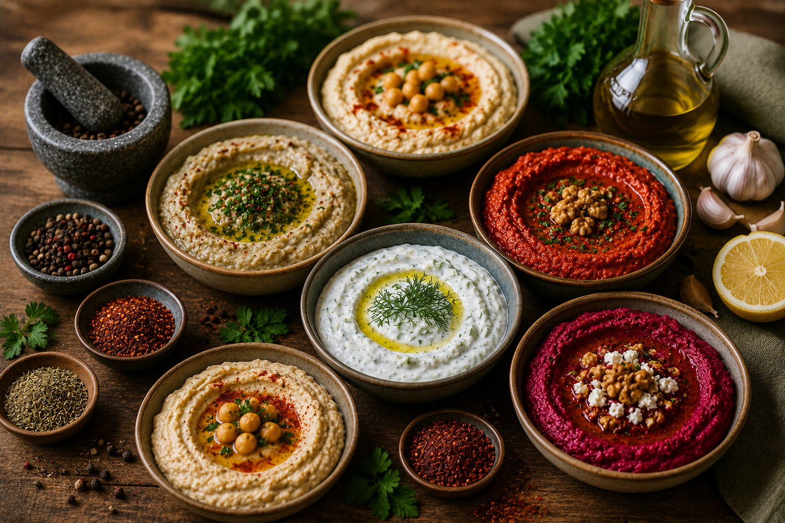 Wie entsteht die richtige Gewürzbalance in hausgemachten Mezze?