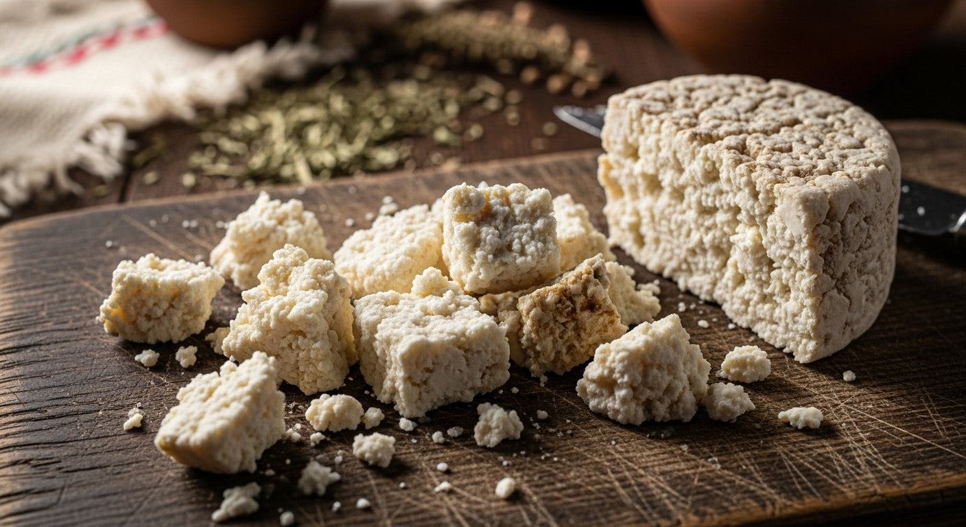 Warum hat Tulum-Käse eine bröselige Struktur?