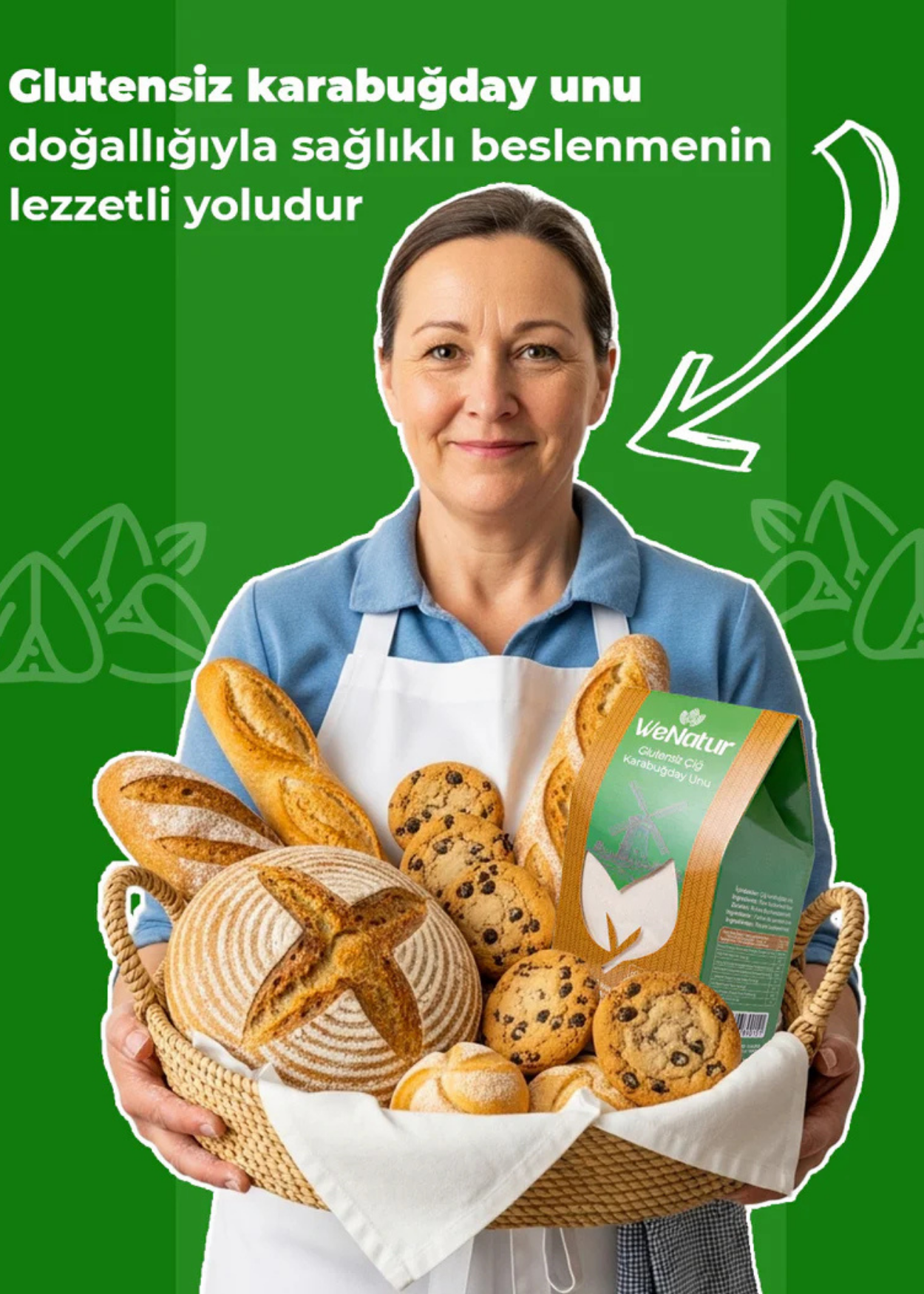 Glutenfreies Rohes Buchweizenmehl