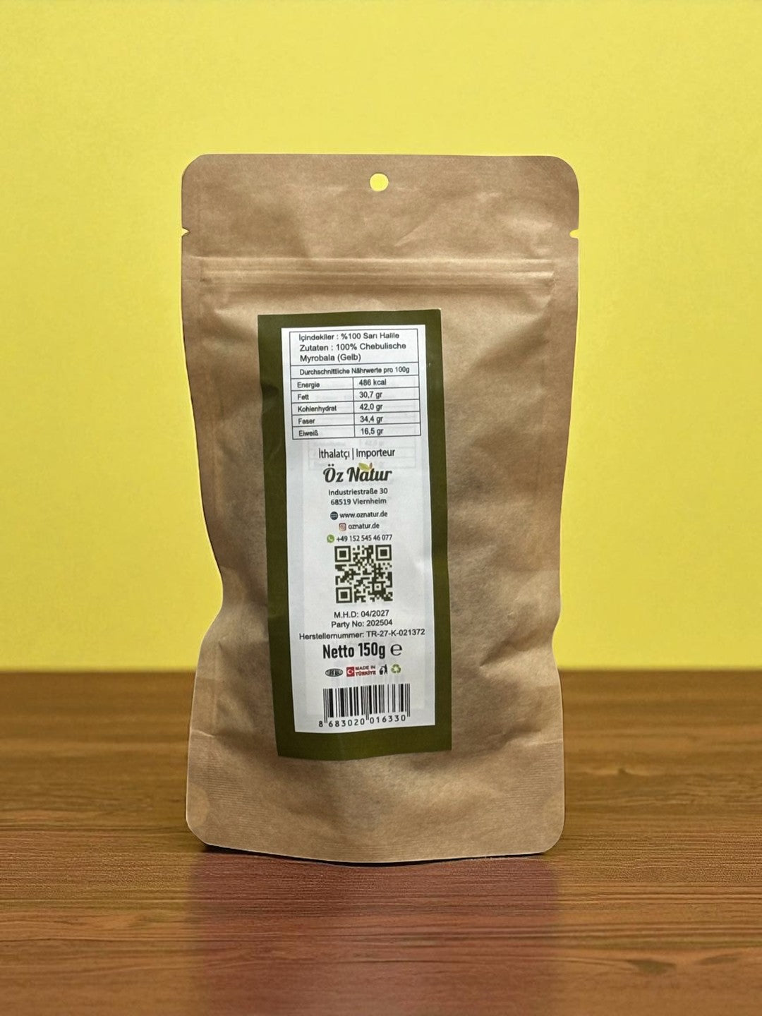 Gelbe Chebulische Myrobalane (Sarı Halile) 150g