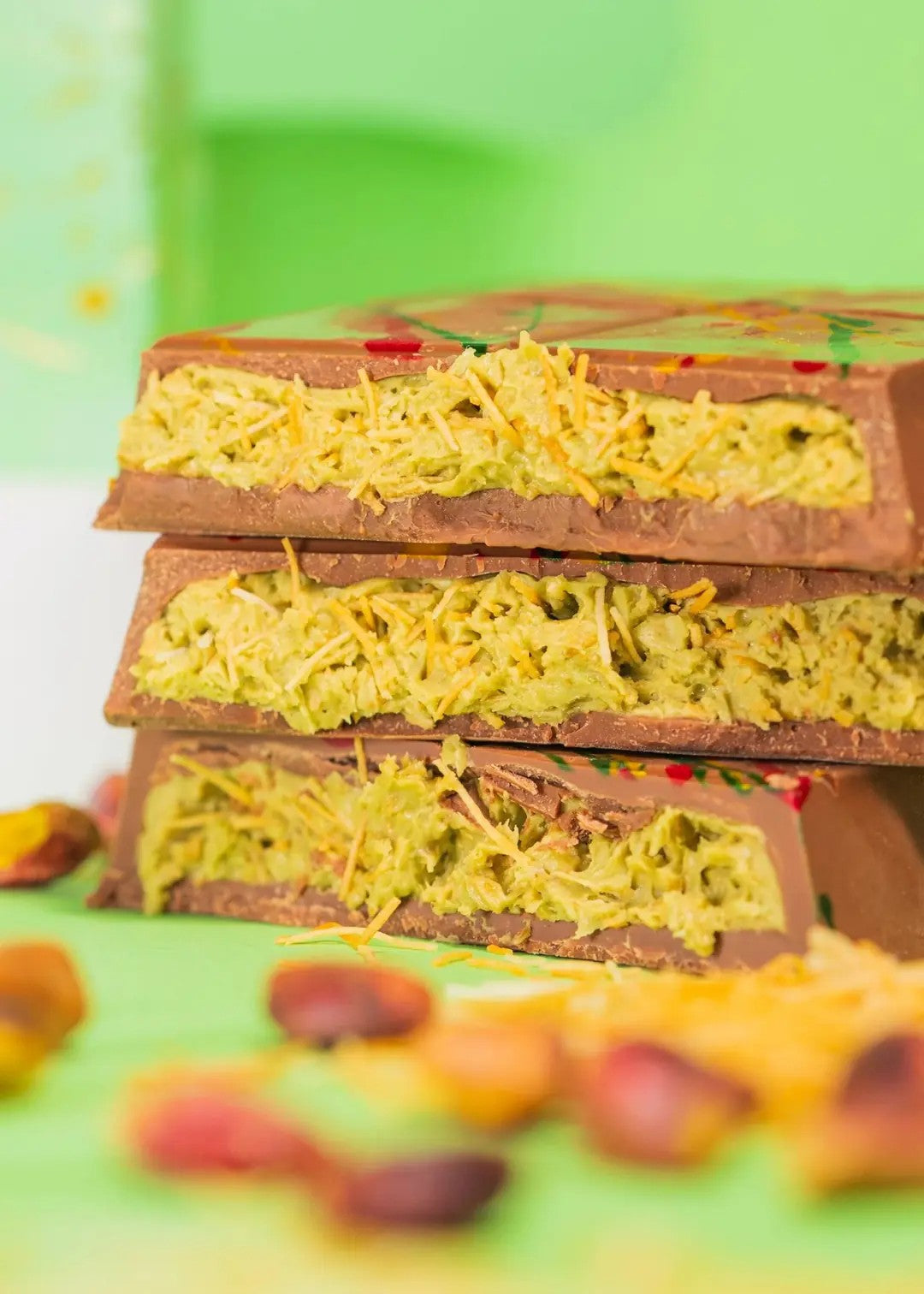 Schokolade mit Kadayif und Pistaziencreme 200g