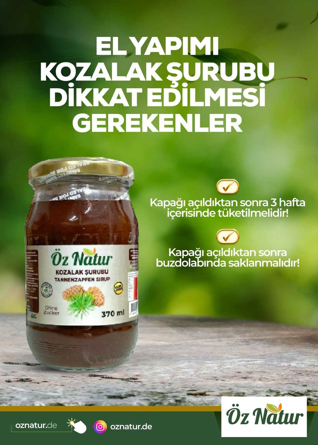 Tannenzapfen Sirup (Flüssig) (Kozalak Şurubu)