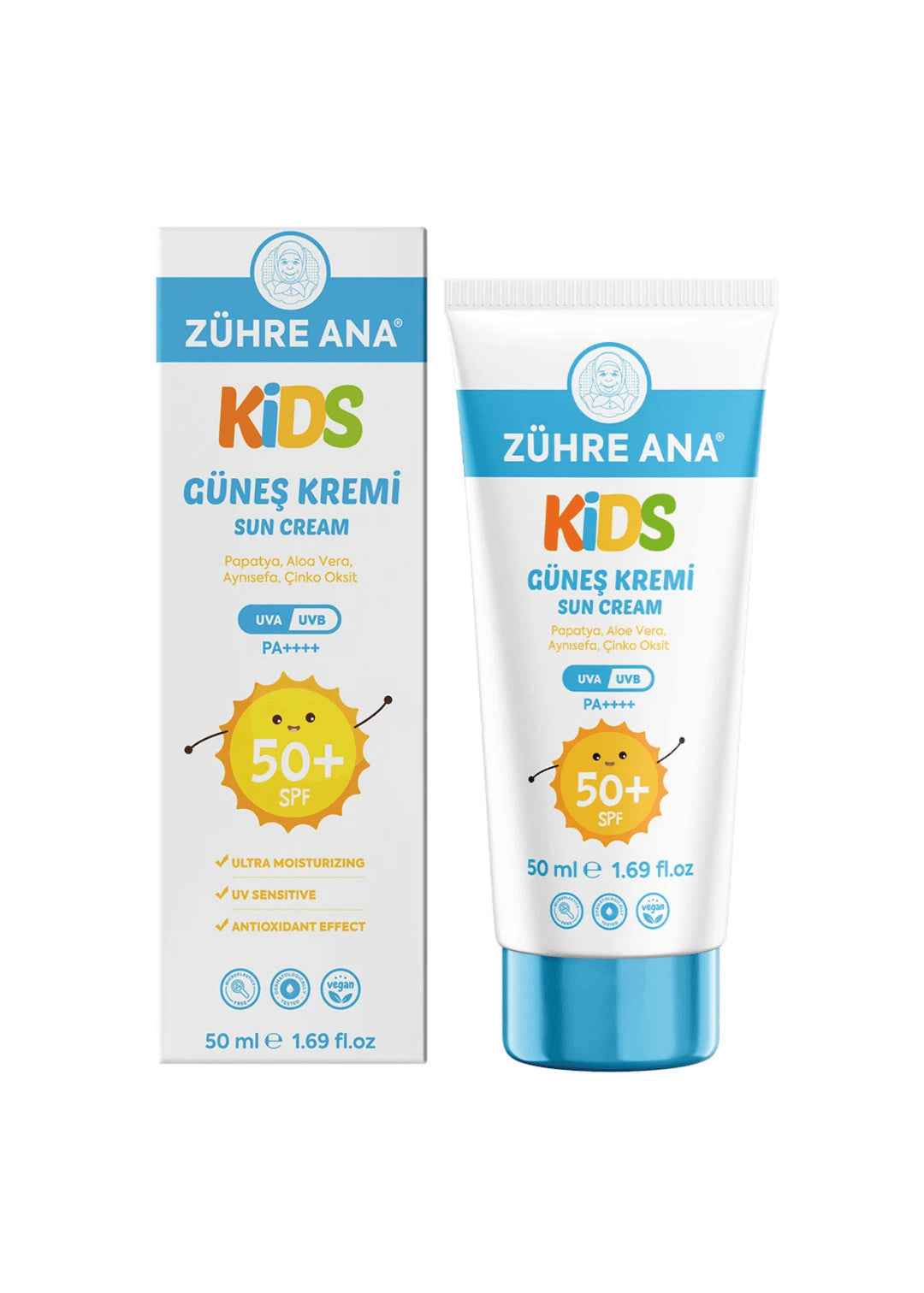 Zühre Ana Kids Sonnenschutz (Güneş Kremi) Spf 50+ UVA/UVB