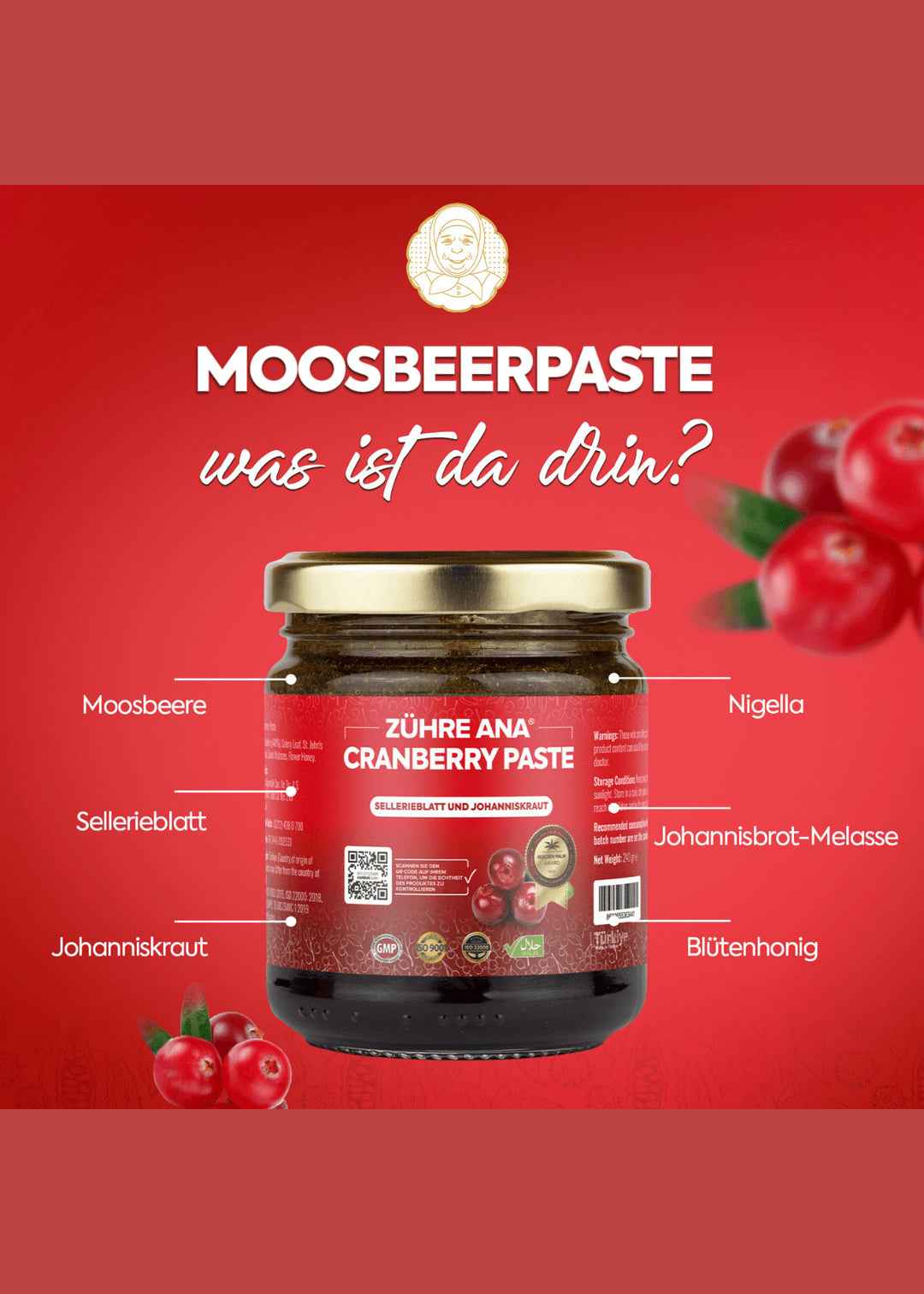 Zühre Ana Cranberry Paste