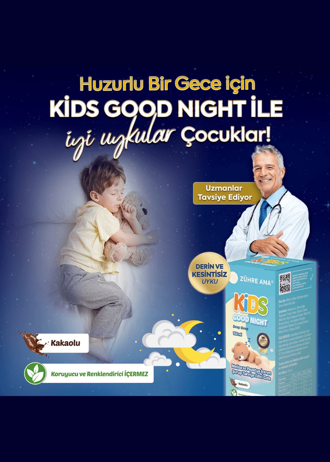 Zühre Ana Kids Good Night Sirup mit Melisse und Kamille 150ml