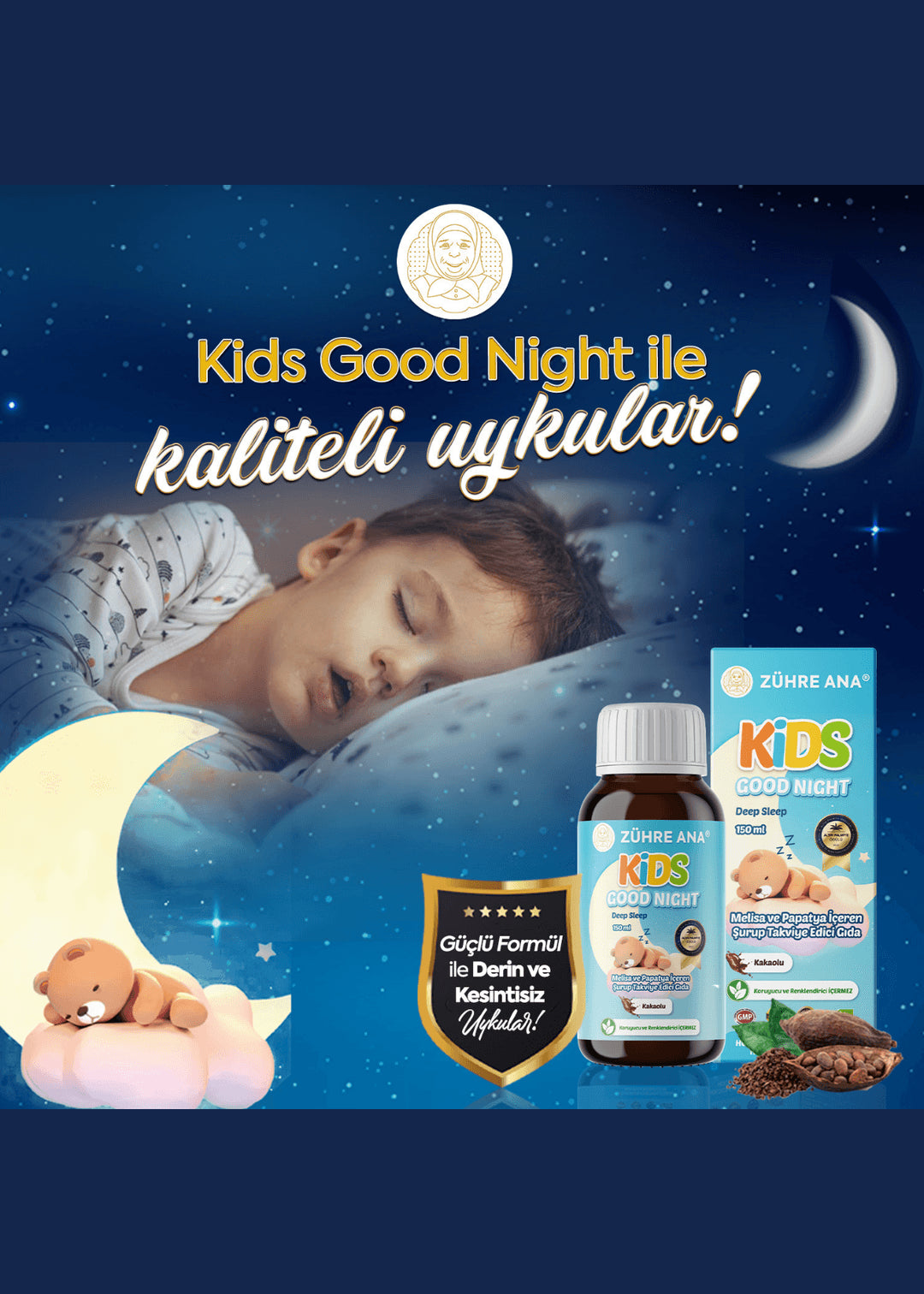 Zühre Ana Kids Good Night Sirup mit Melisse und Kamille 150ml