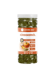 Zühre Ana Kürbiskernöl Weichkapseln 1300mg (90 Kapseln)