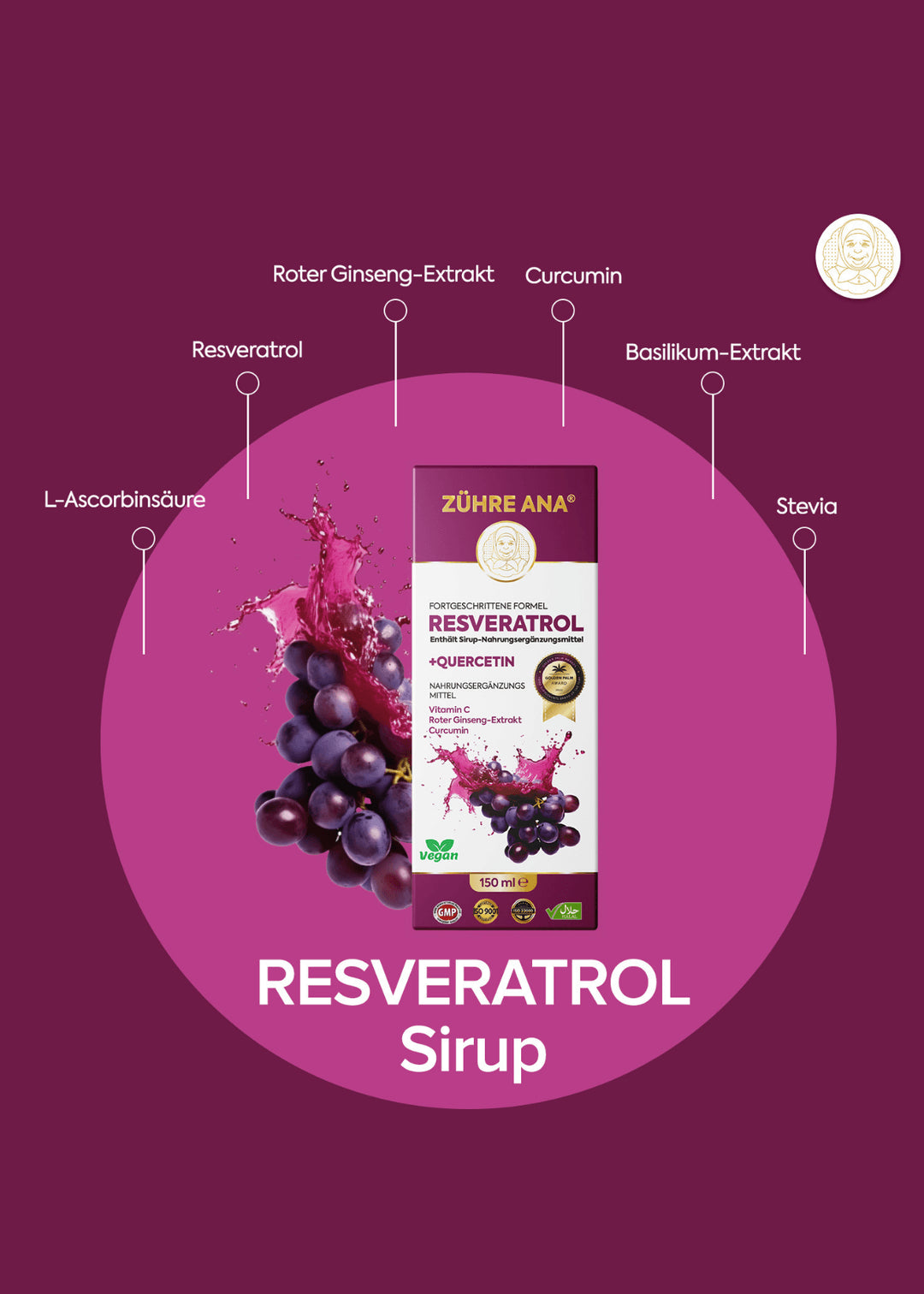 Zühre Ana Resveratrol Sirup 150ml
