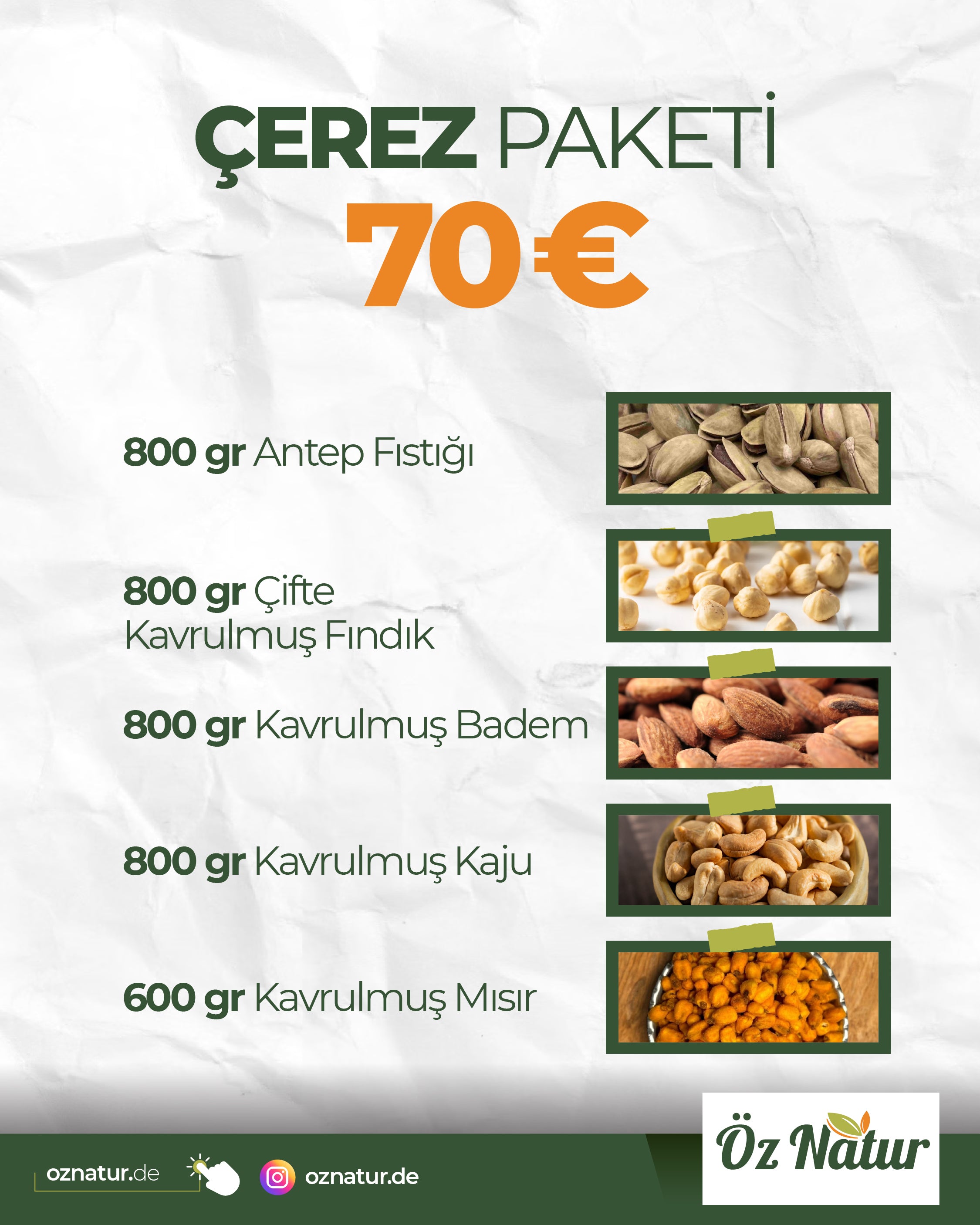 Frisches und Knuspriges Bundle (5 Produkt) mit Maiskörner