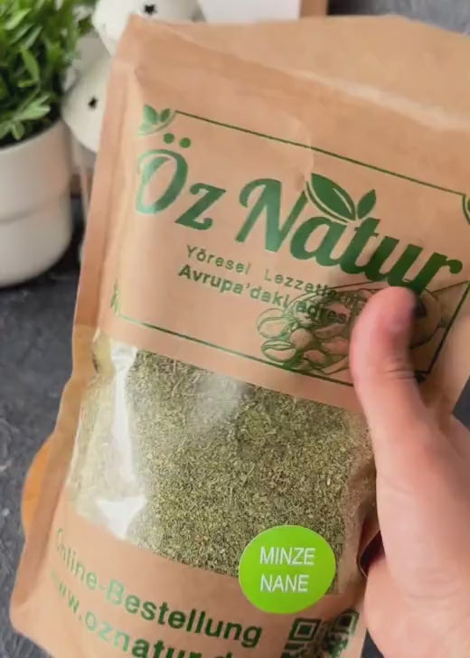Video laden: Getrocknete Minze 200g