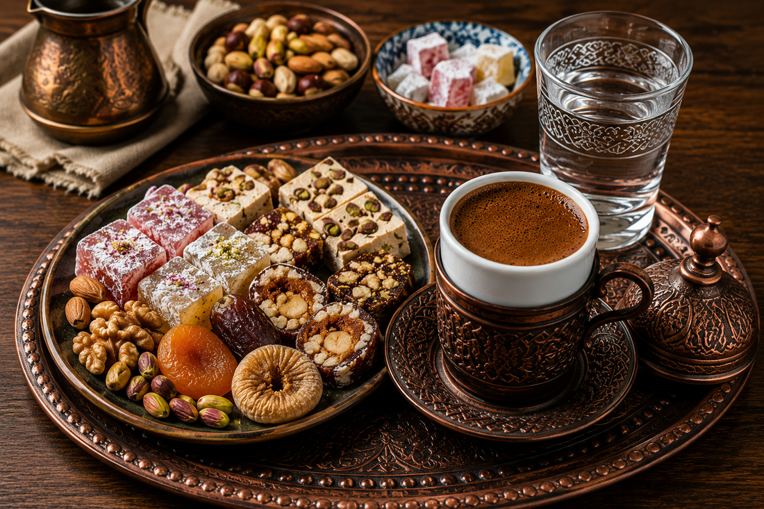 Welche traditionellen Beilagen werden zu Kaffee serviert?