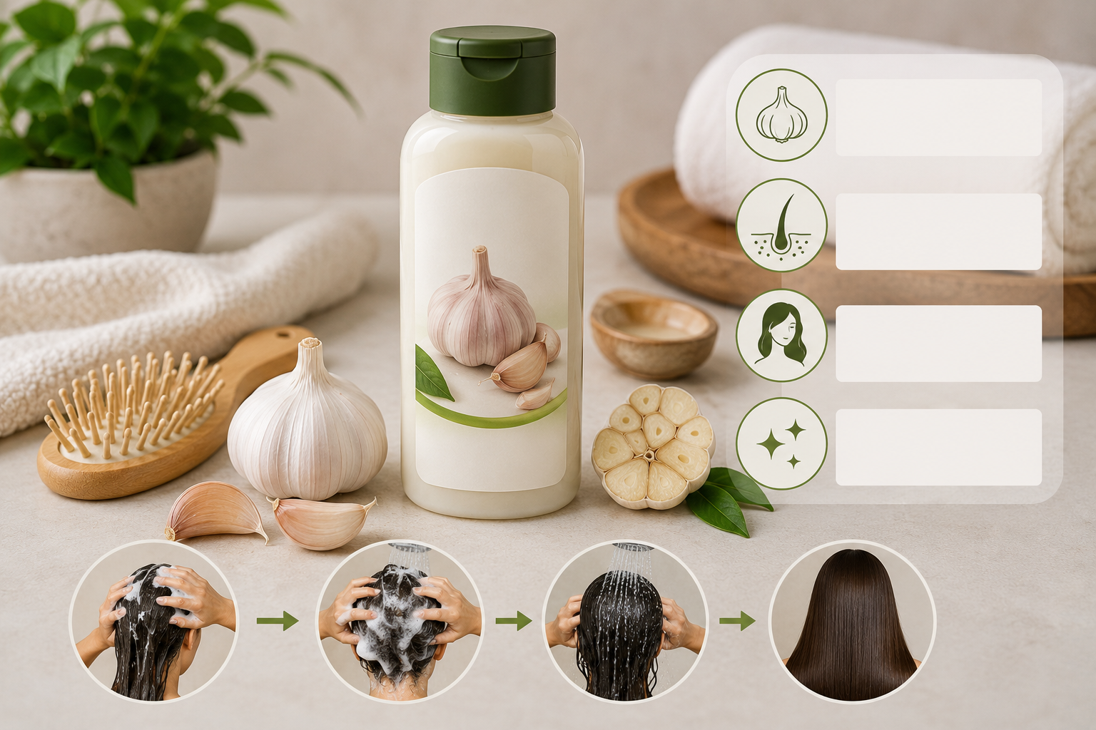 Knoblauch-Shampoo – Anwendung und Vorteile für die Haarpflege