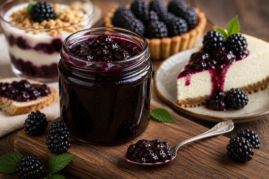 Was ist Brombeerkonfitüre? Verwendung in Desserts?