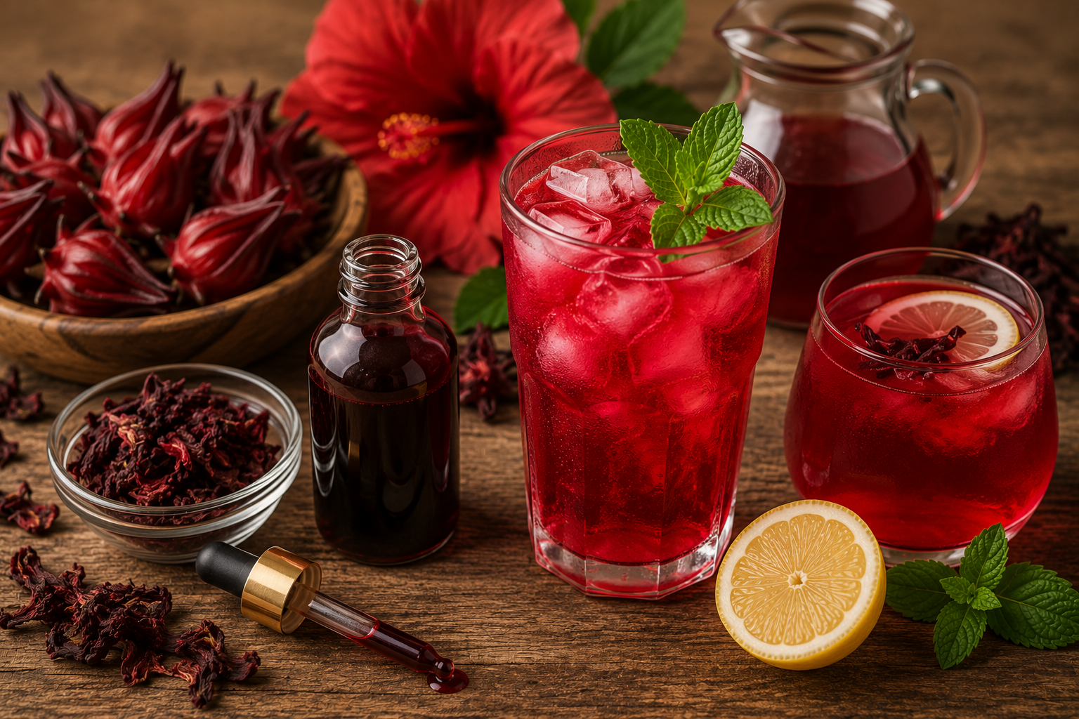 Was ist Hibiskusextrakt und wie kann man ihn in Erfrischungsgetränken verwenden?