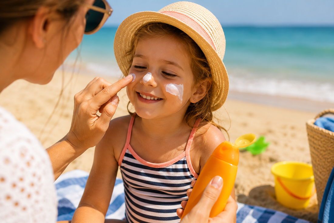 Wie sollte Sonnencreme bei Kindern angewendet werden?