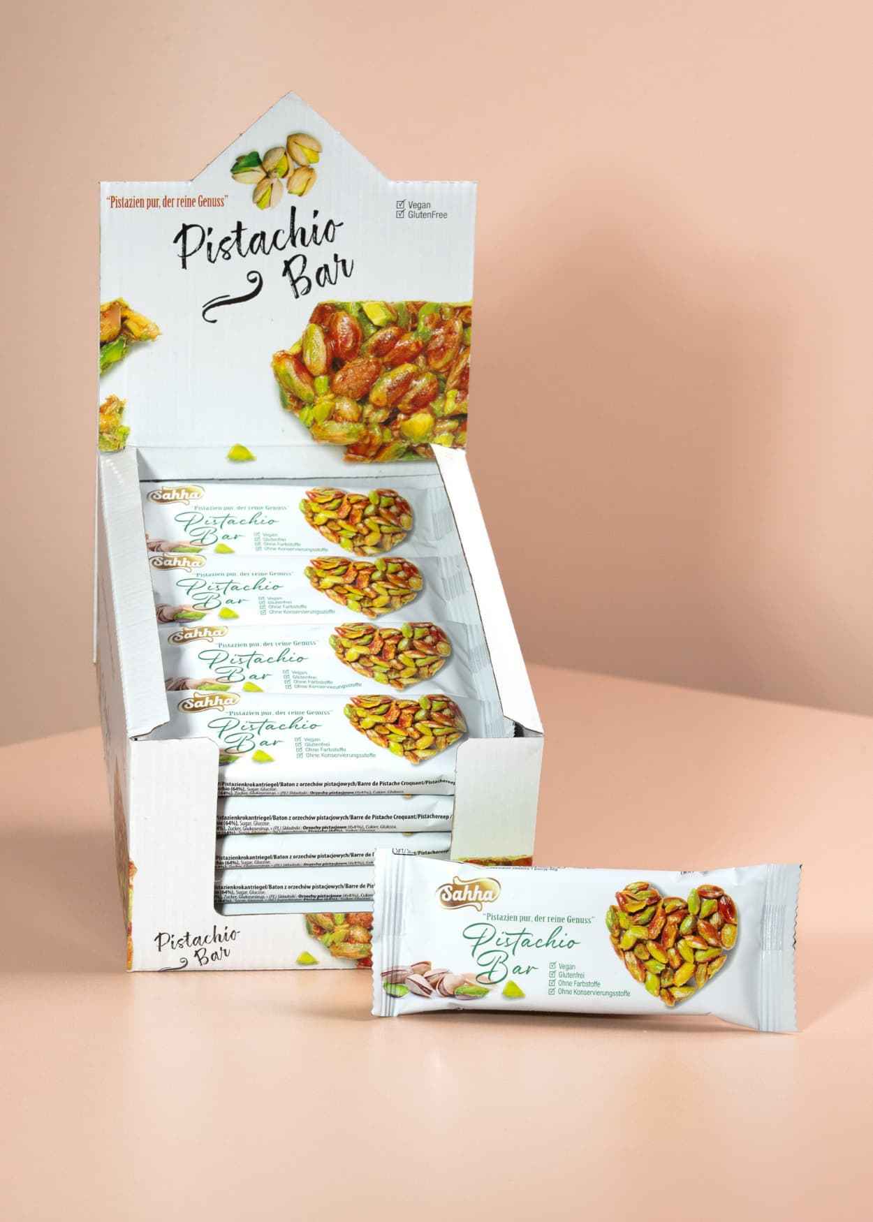 Sahha Pistachio Bar Vegan glutenfrei