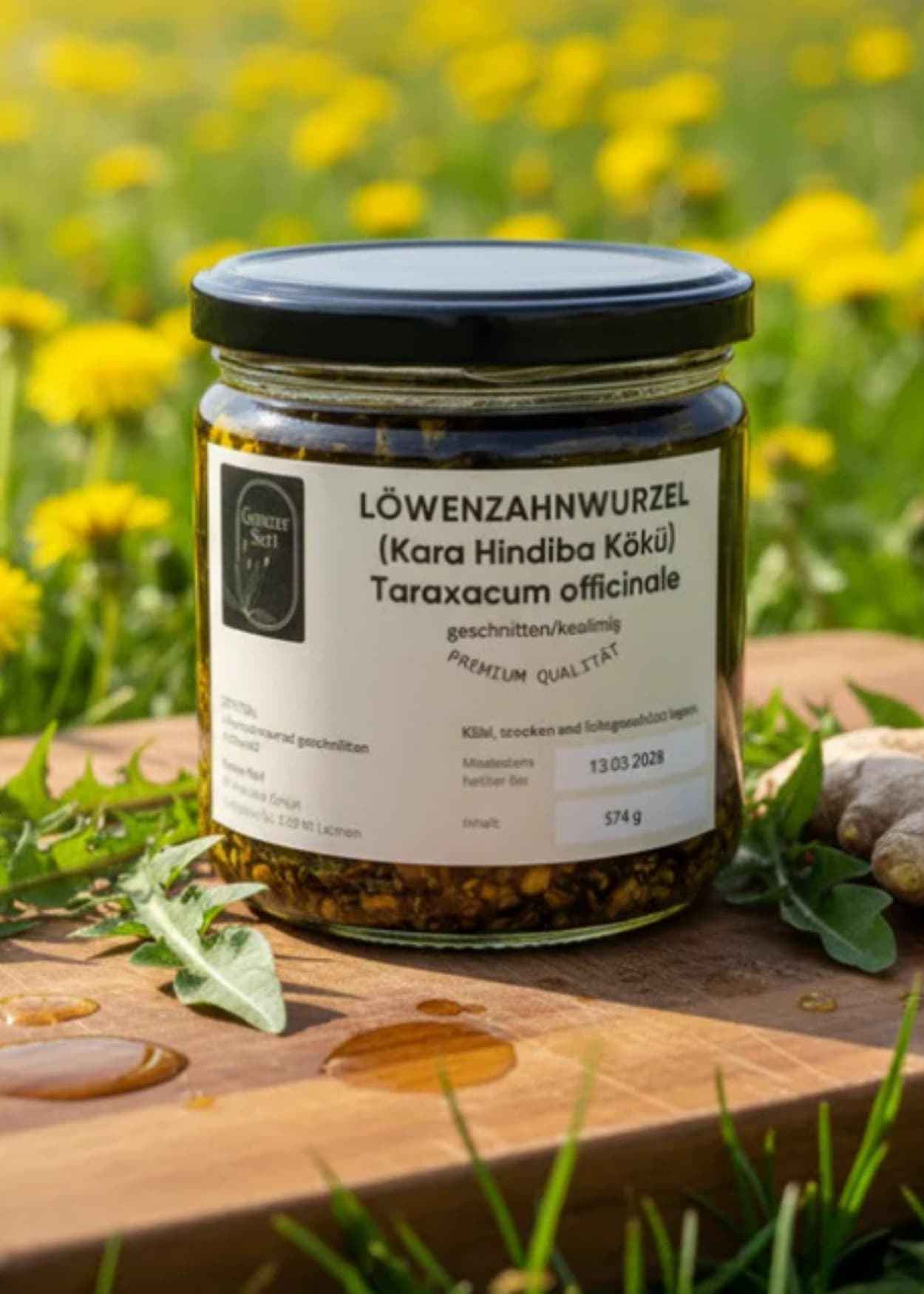 Gencer Seri Löwenzahnwurzel in nativem Olivenöl