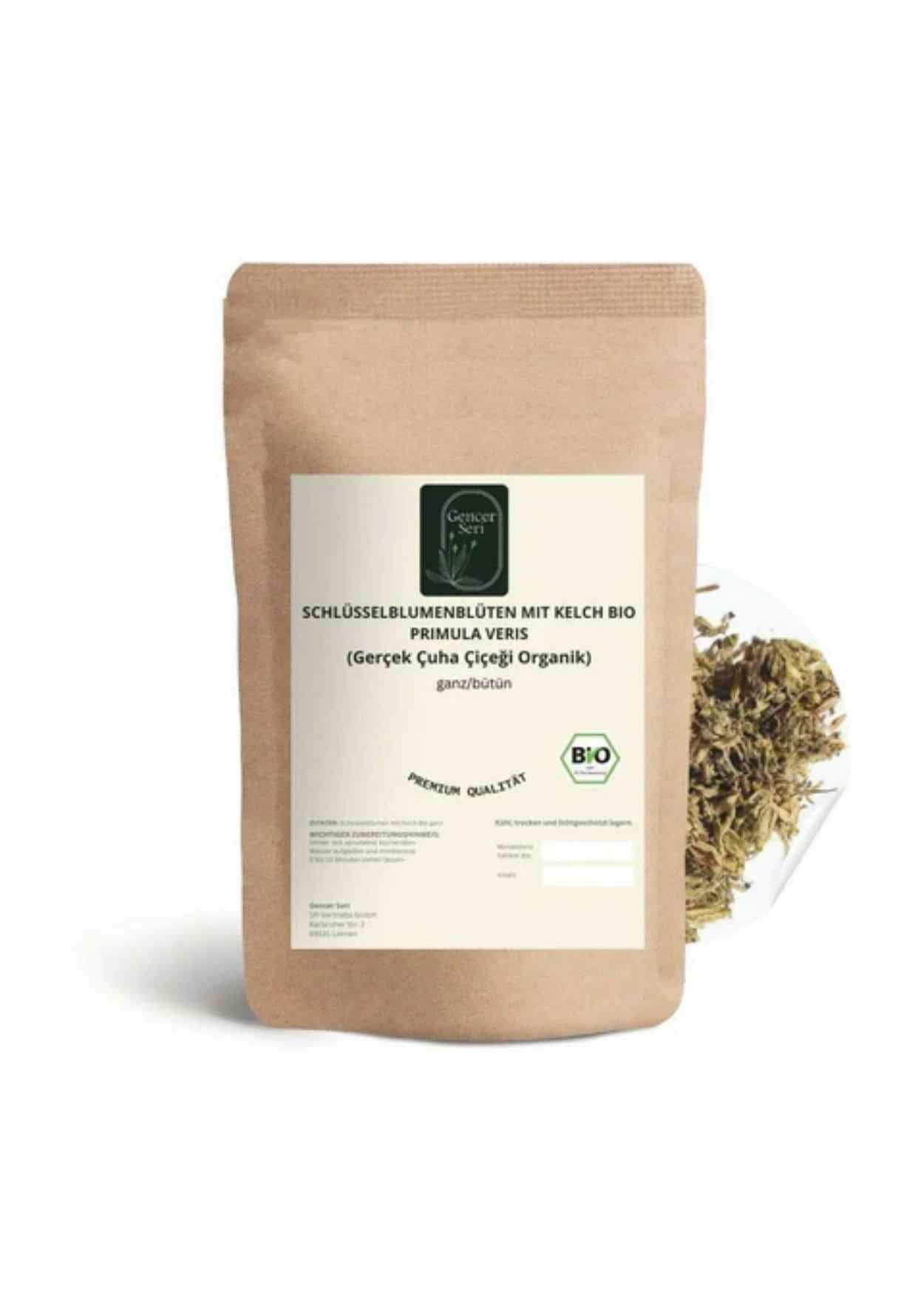 Gencer Seri Echte Schlüsselblumenblüten mit Kelch BIO (ganz)