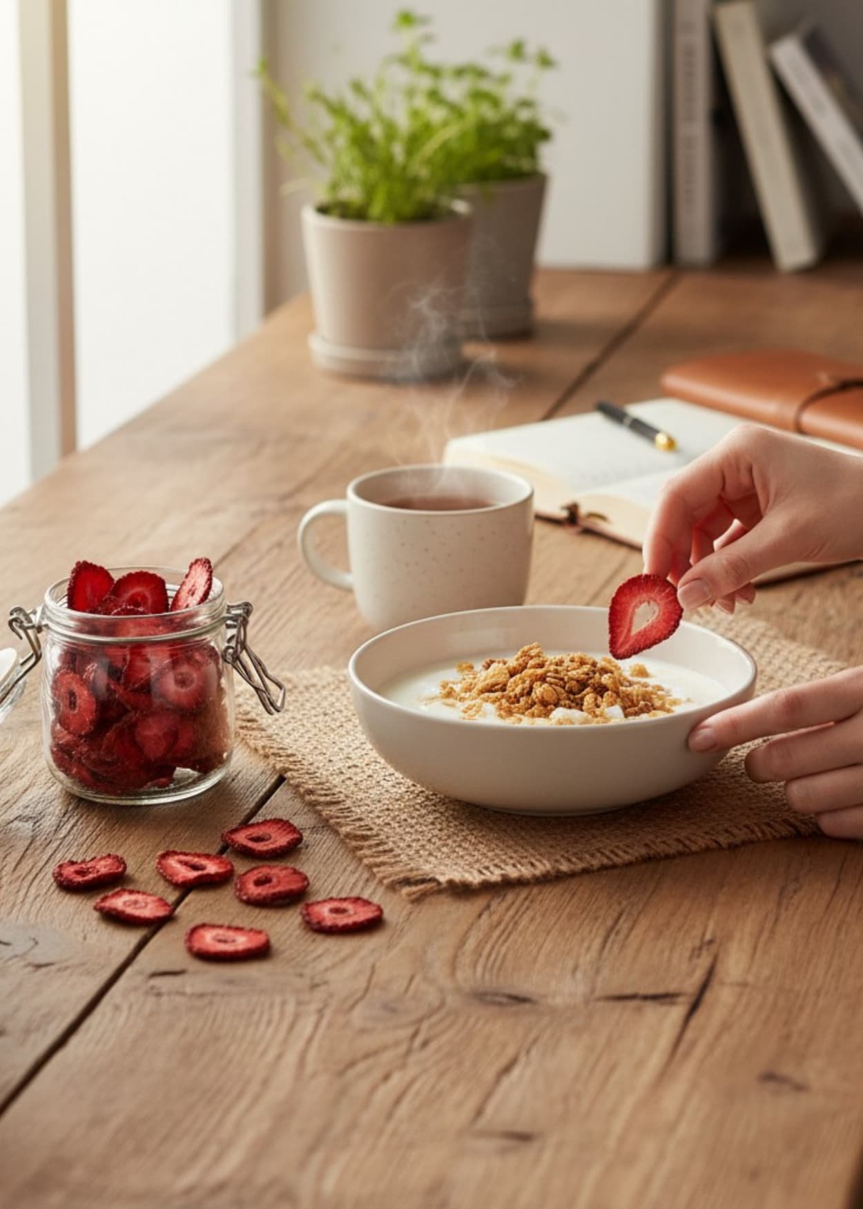 Sonnengetrocknete Erdbeeren