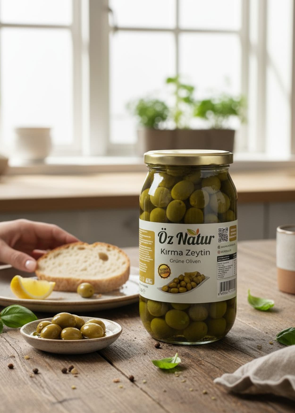 Aydın Grüne Oliven (Hand geschlagen)