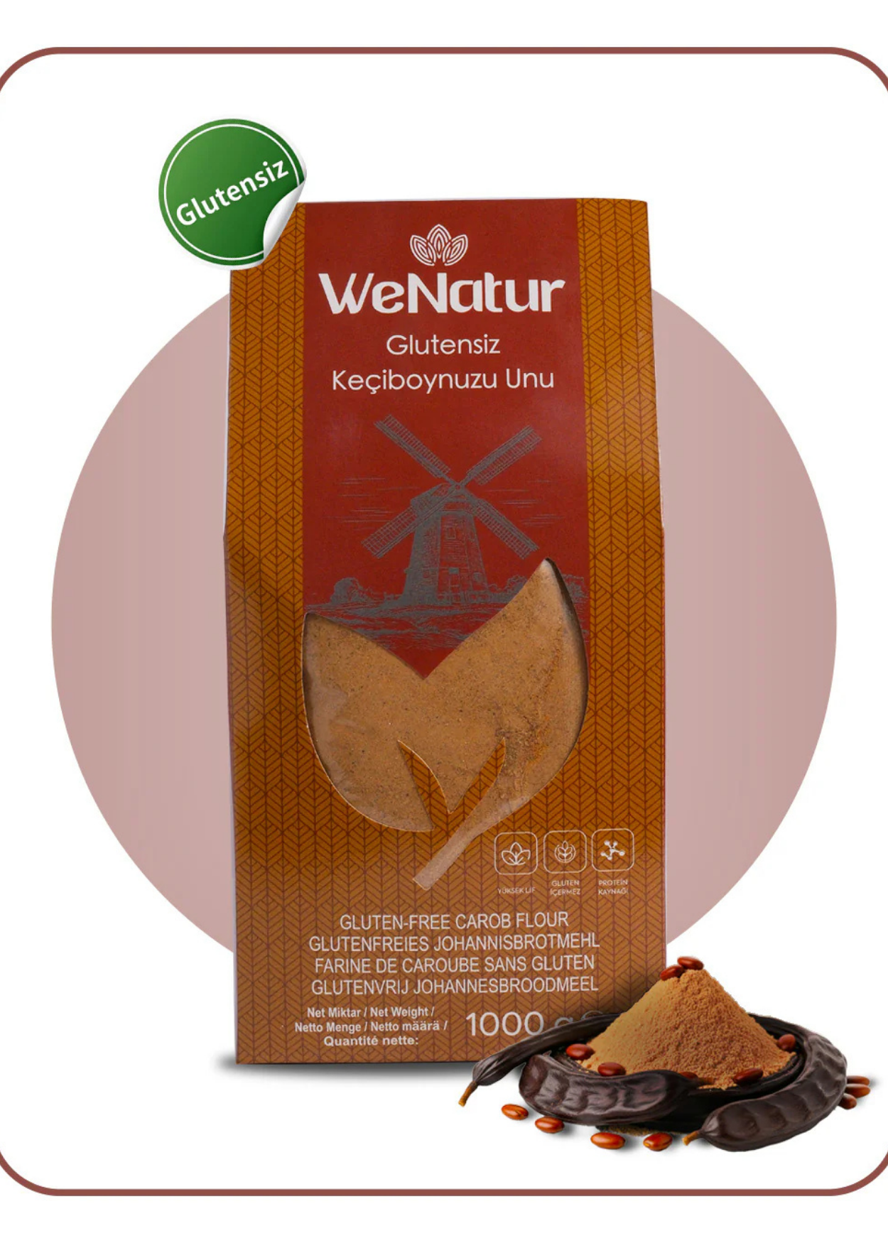 Glutenfreies Johannisbrotkernmehl