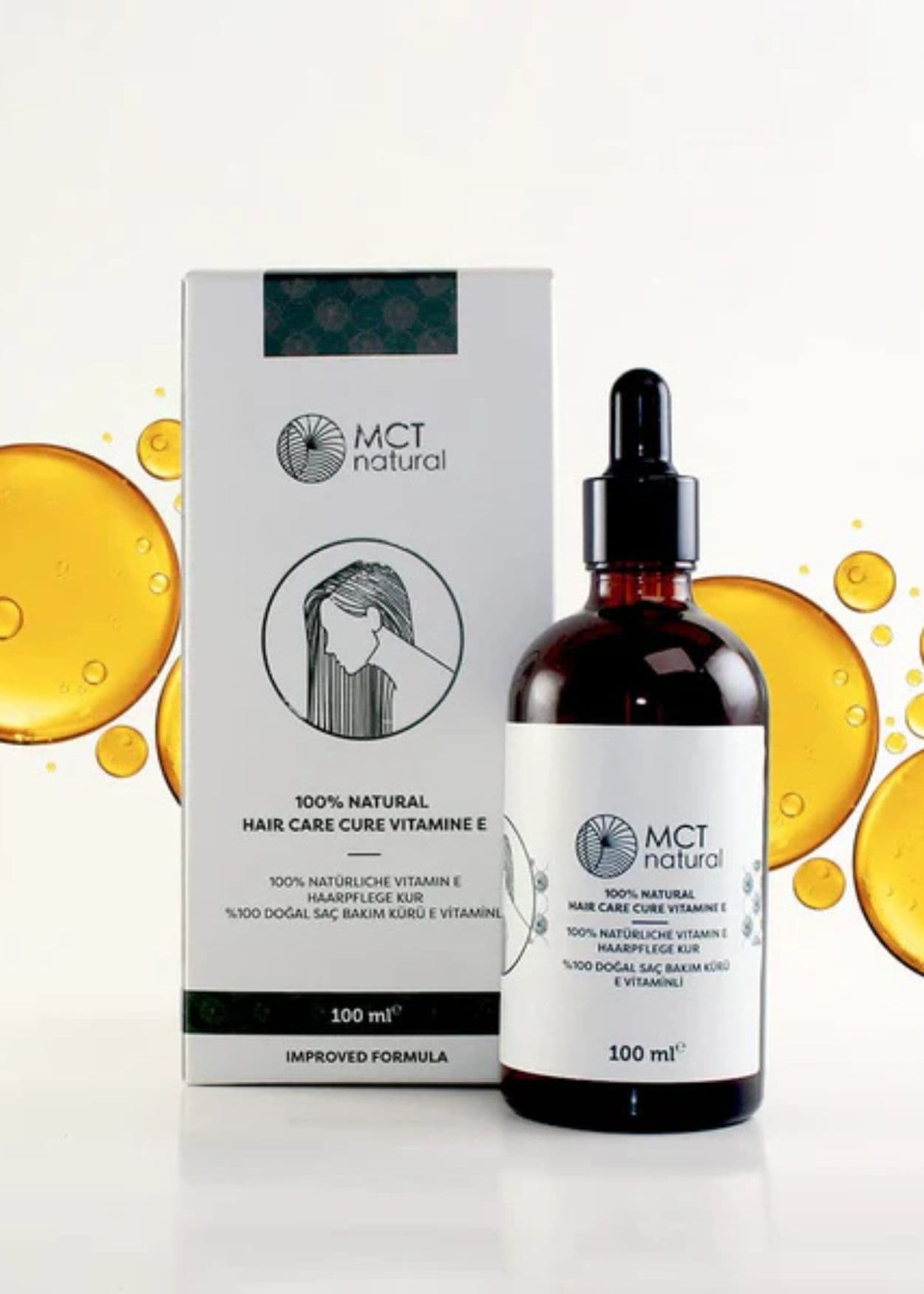 MCT Natural 100% Natürliche Vitamin E Haarpflege Kur