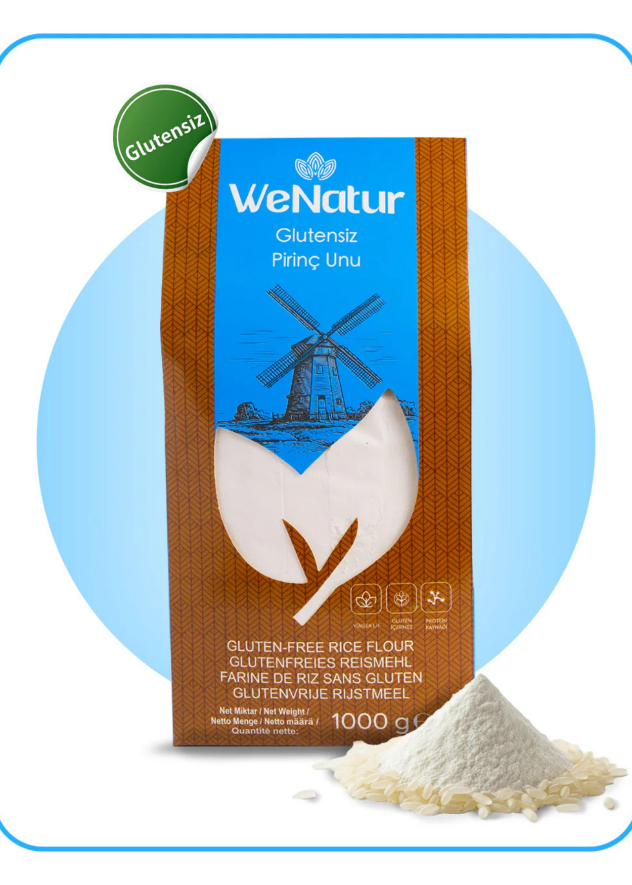 Glutenfreies Reismehl