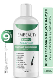 Embeauty Salzfreies Anti-Schuppen-Shampoo mit 9 Wirkstoffen gegen Schuppen, Juckreiz und Ekzeme
