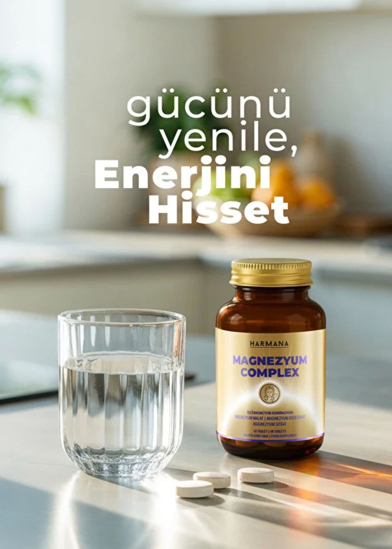 Harmana Magnesium-Komplex (Bisglycinat, Citrat, Malat)