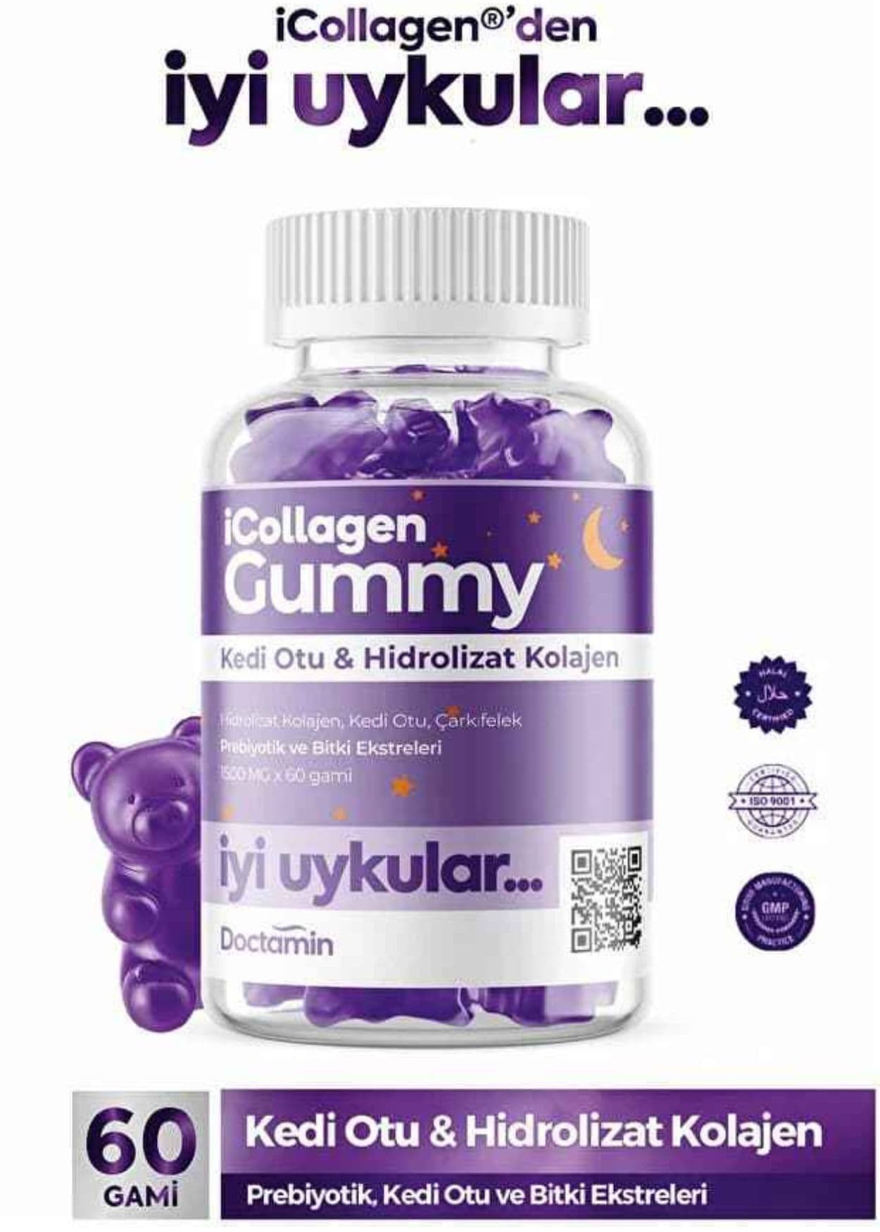 iCollagen Hydrolysiertes Kollagen mit Passionsblume, Melisse, Inulin & Pflanzenextrakten