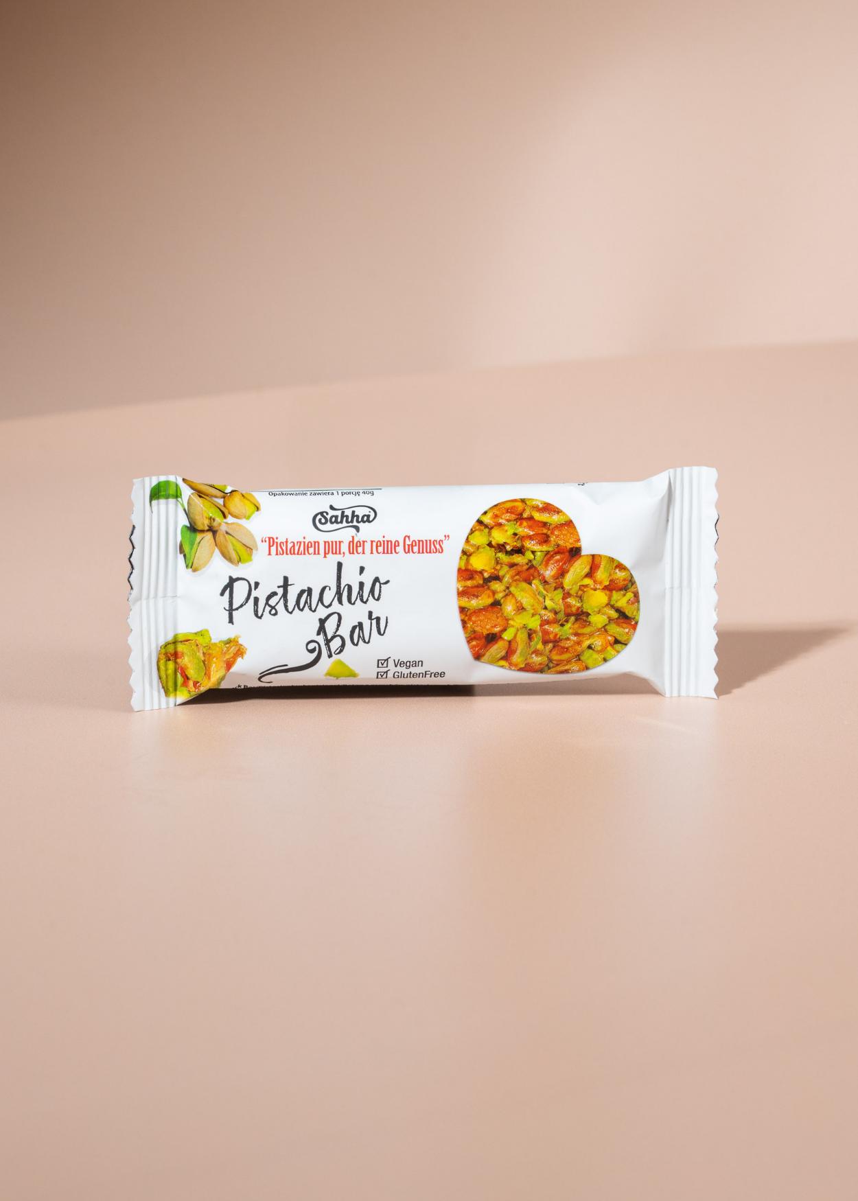 Sahha Pistachio Bar Vegan glutenfrei