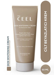 The Ceel Hautaufhellende Creme gegen Pigmentflecken mit Niacinamid, Alpha-Arbutin und Kojisäure