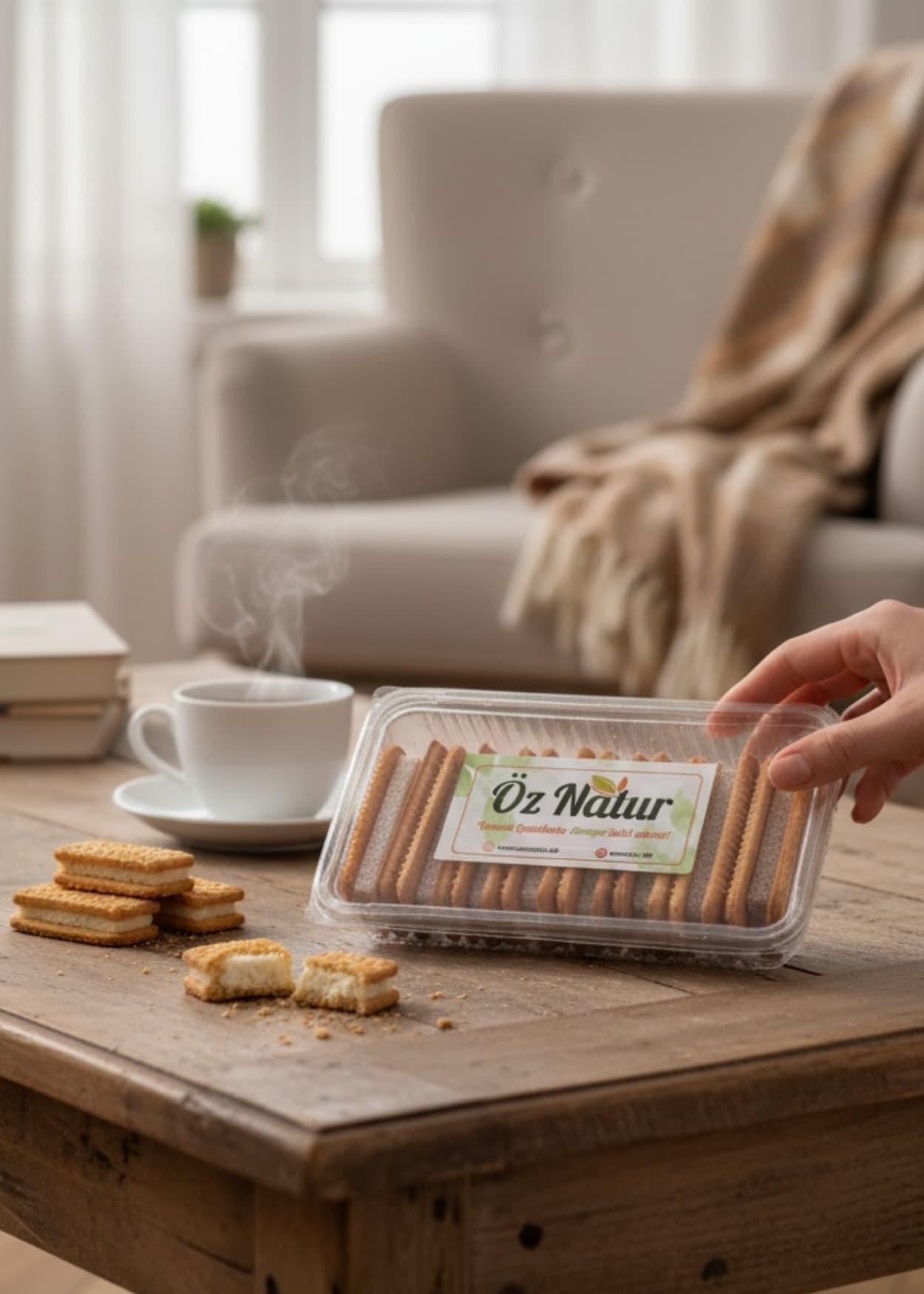 Türkische Süßware mit Keks