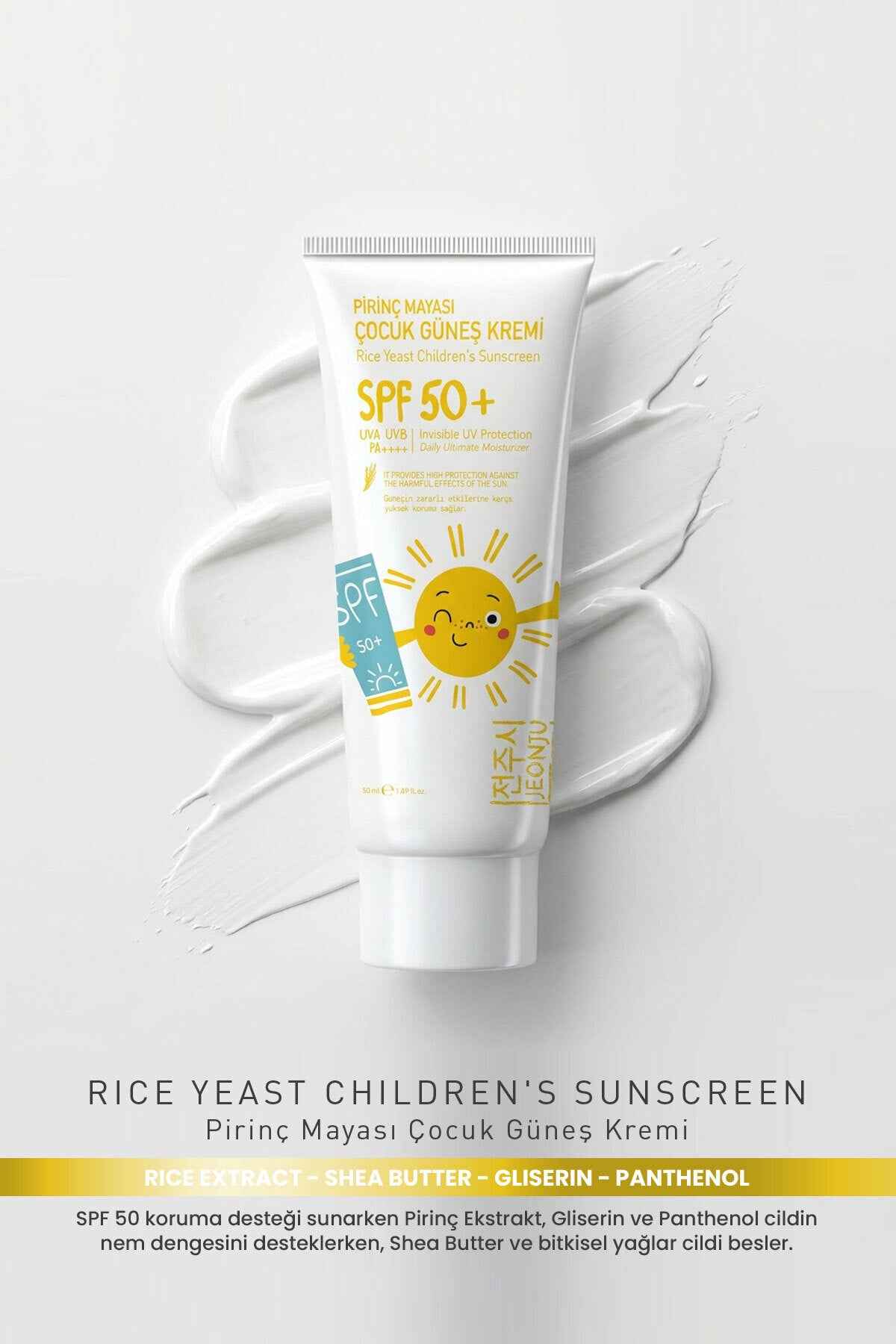 JEONJU Reishefe Kinder-Sonnencreme SPF 50+