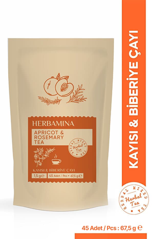 Herbamina Kayısı & Biberiye Karışık Bitki Çayı