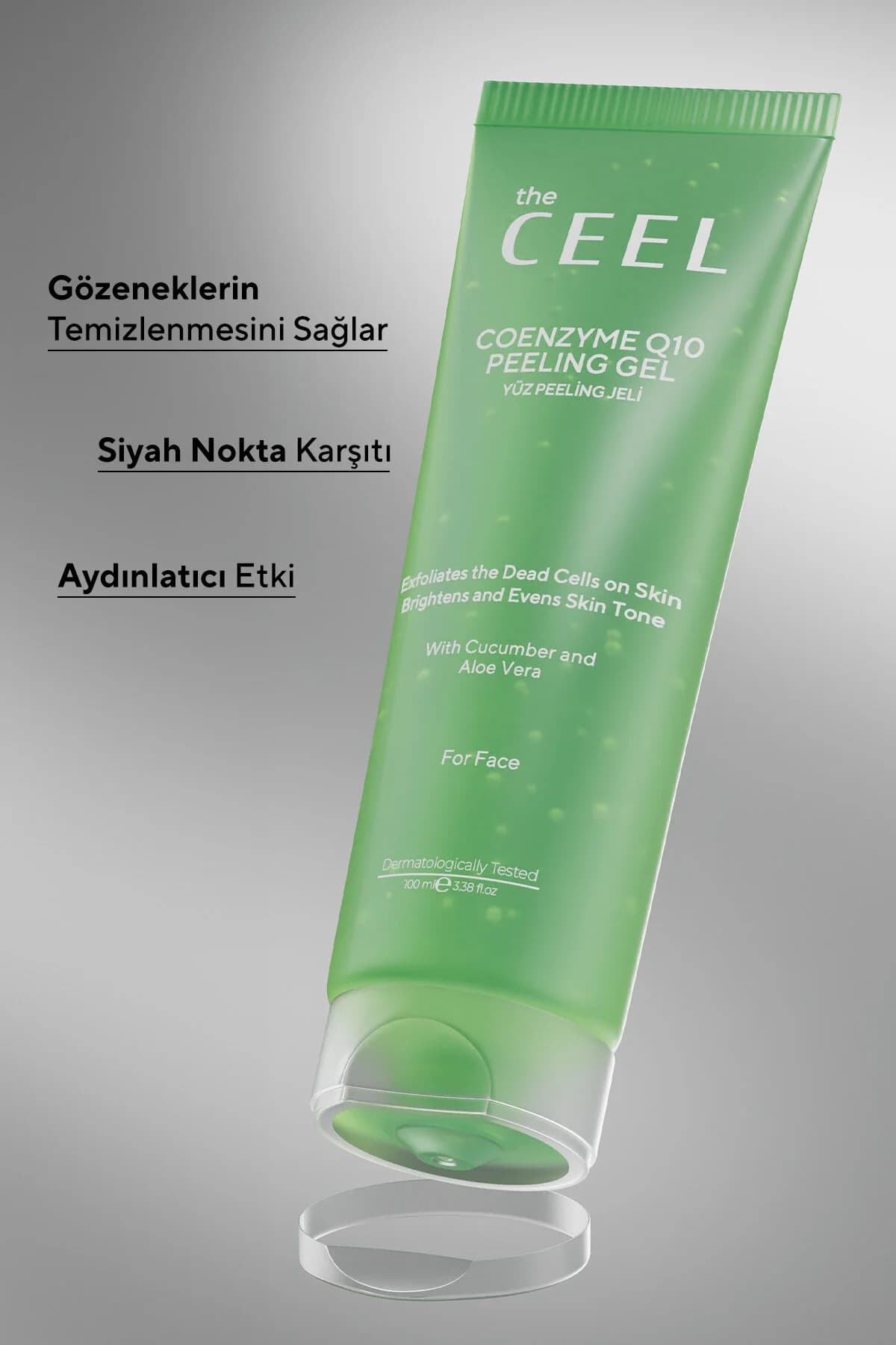 The Ceel Reinigendes und aufhellendes Gesichtspeeling mit Aloe-vera-Extrakt und Coenzym