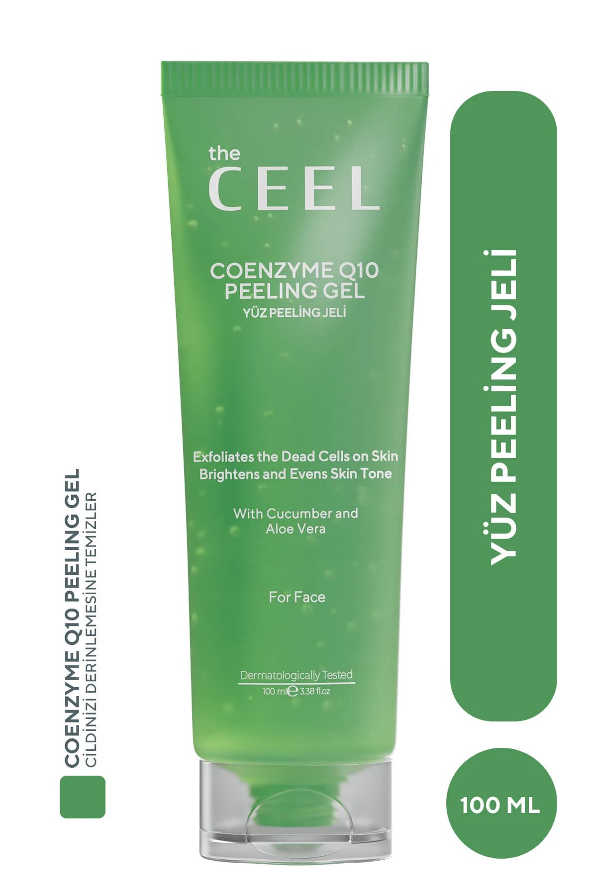The Ceel Reinigendes und aufhellendes Gesichtspeeling mit Aloe-vera-Extrakt und Coenzym