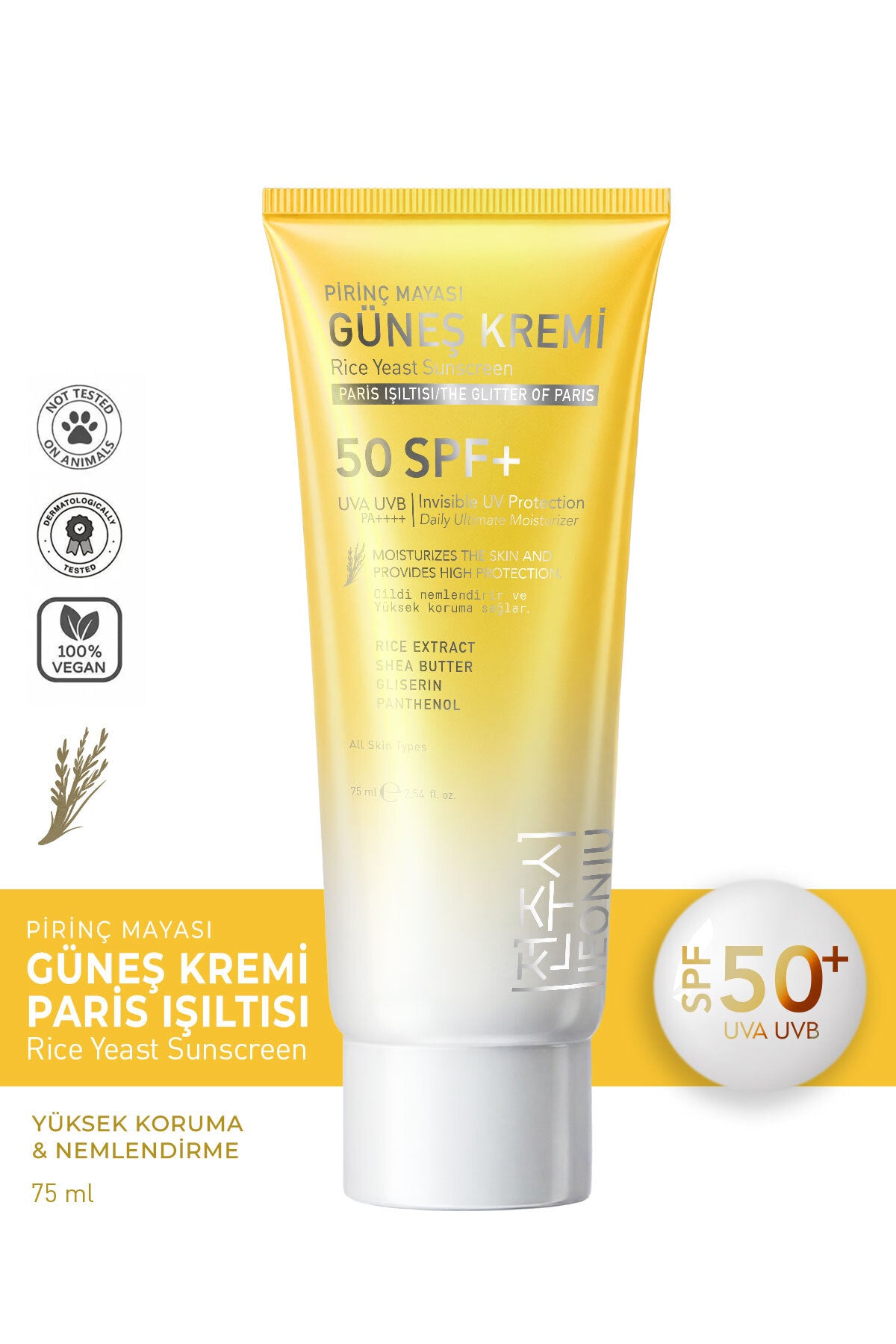 Reishefe Sonnencreme SPF 50+ 75ml Paris Glow