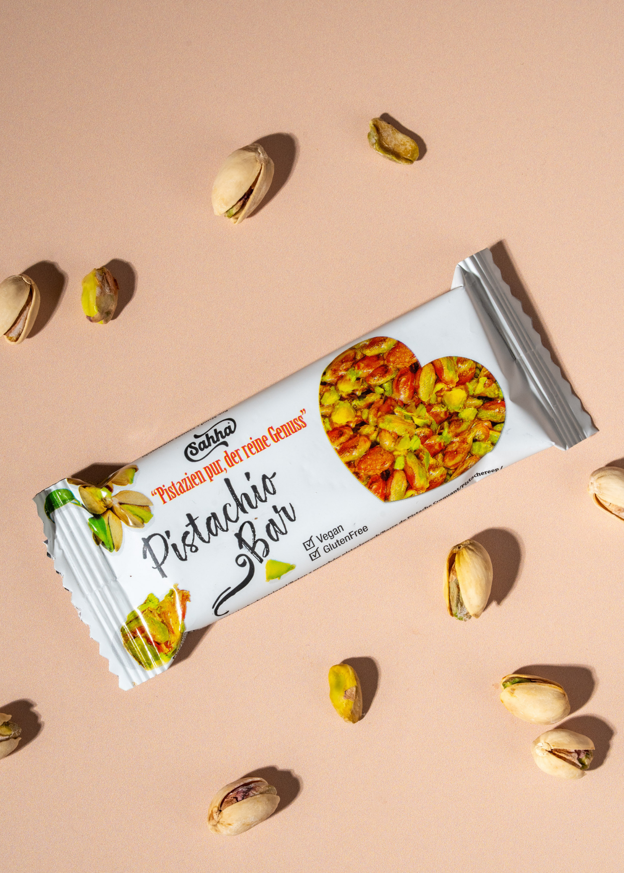 Sahha Pistachio Bar Vegan glutenfrei