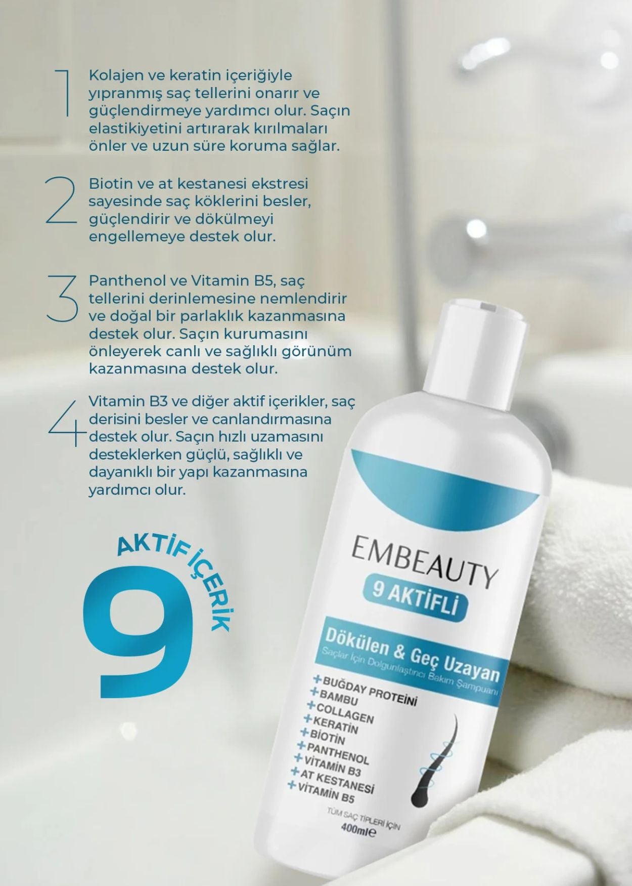 Embeauty Kollagen- und Keratin-Shampoo