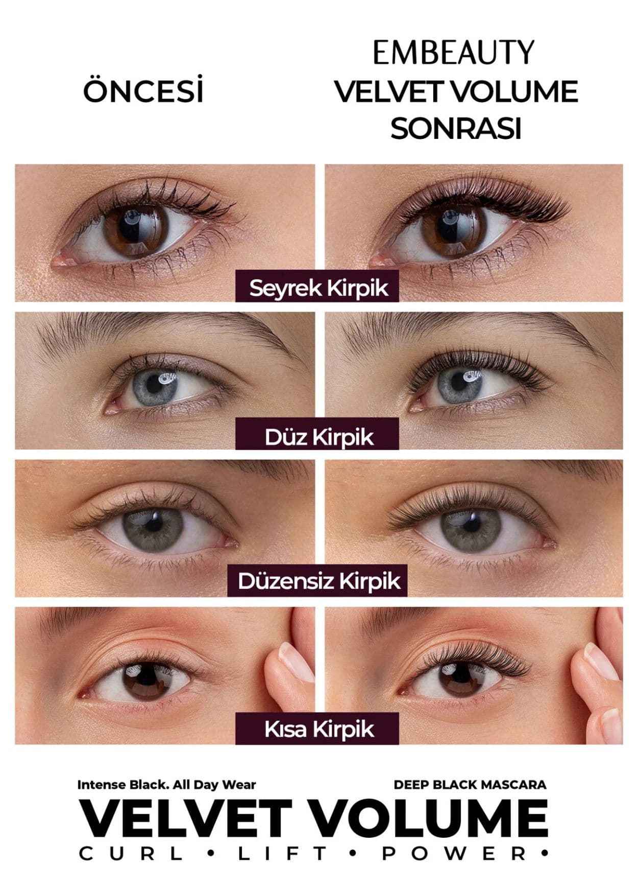 Embeauty Ultra Schwarze Volumen-Mascara – für mehr Volumen und Länge