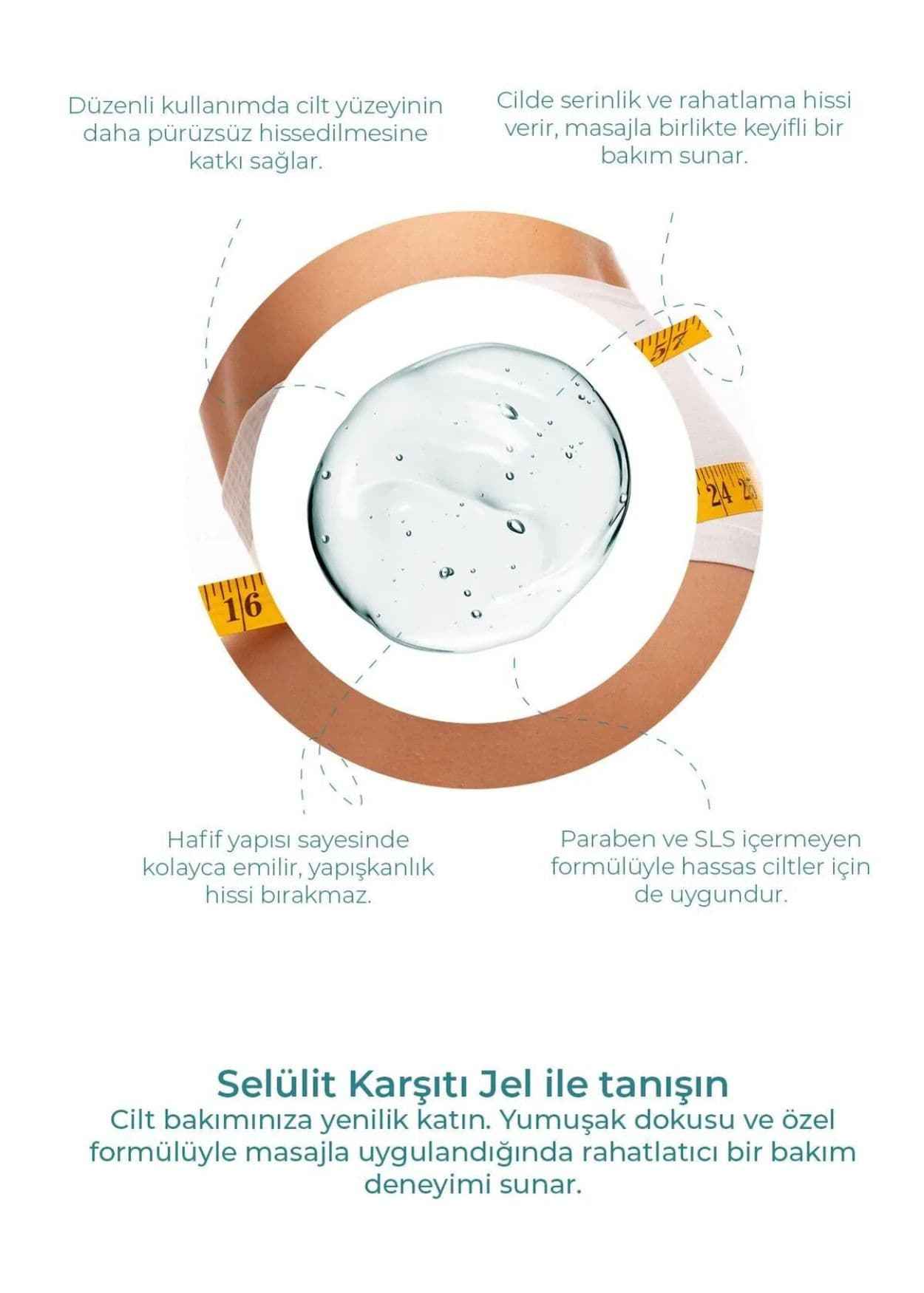Embeauty Körperformendes Gel mit schlankmachender und straffender Wirkung gegen Cellulite und Dehnungsstreifen