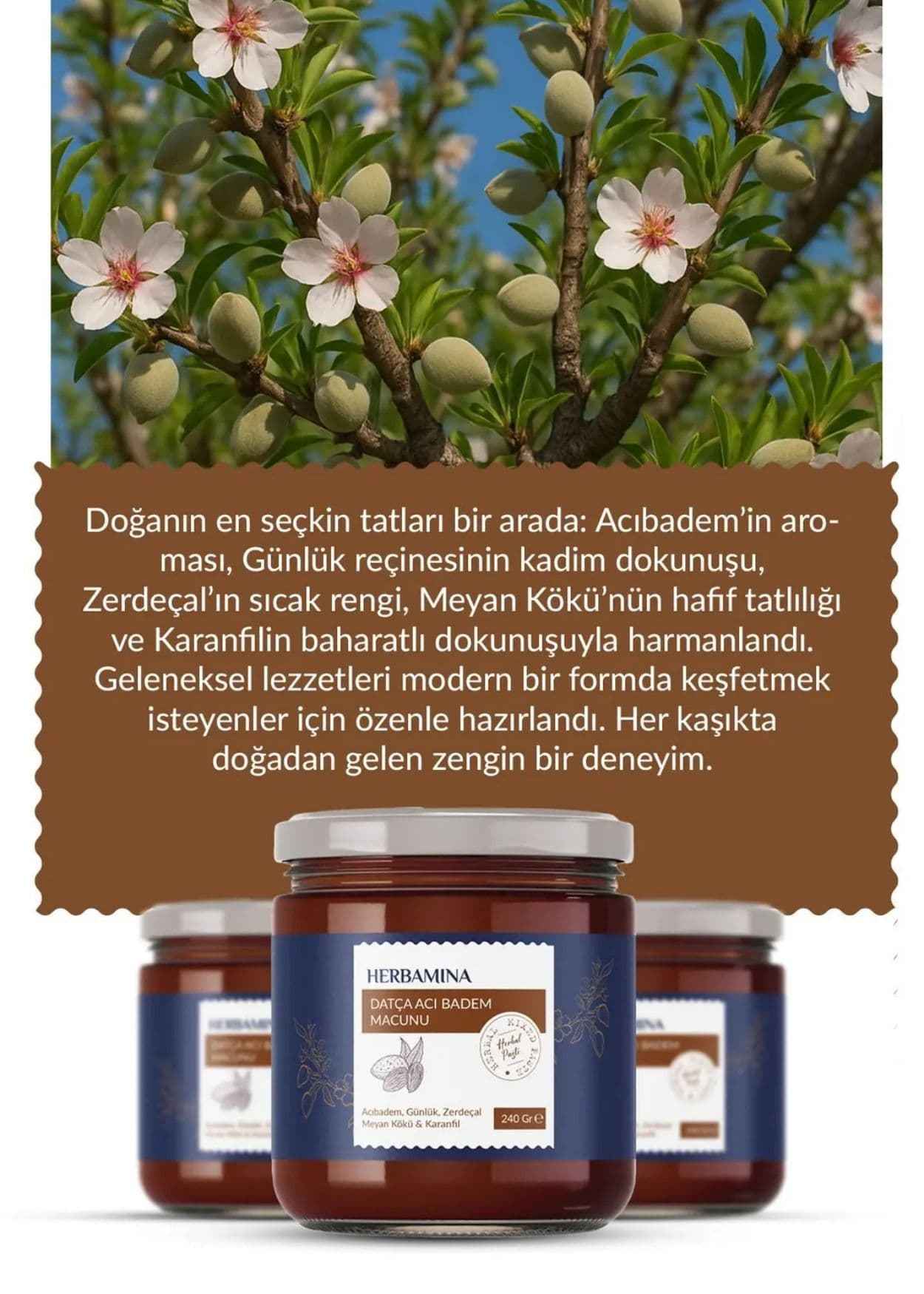 Herbamina Datça Bittermandel-Paste