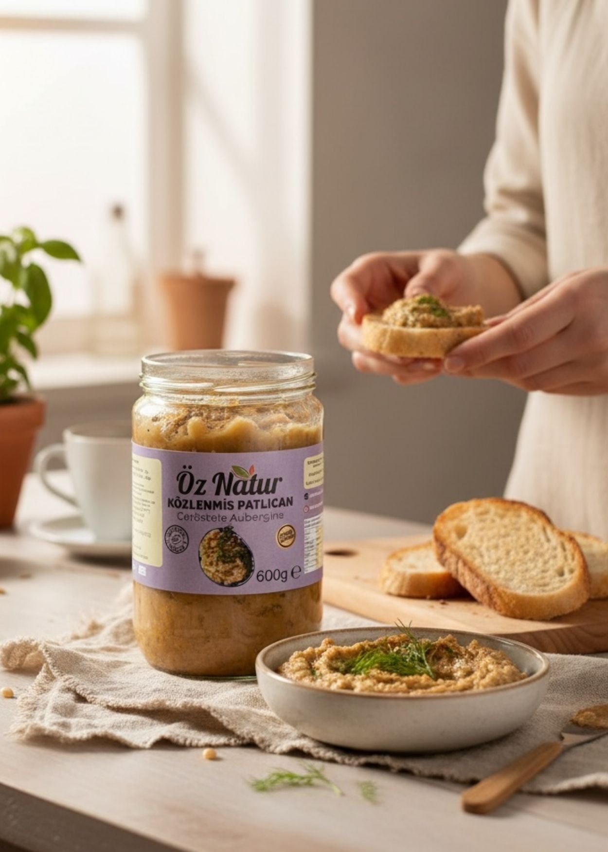 Geröstete Aubergine