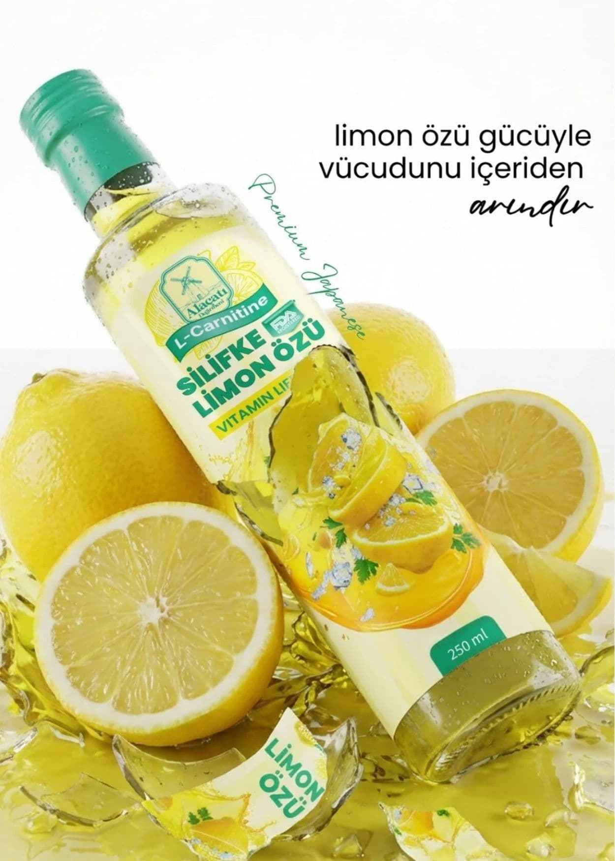 Alaçatı Değirmeni Silifke Limon Özü L-Karnitin İçeren Sıvı İçecek
