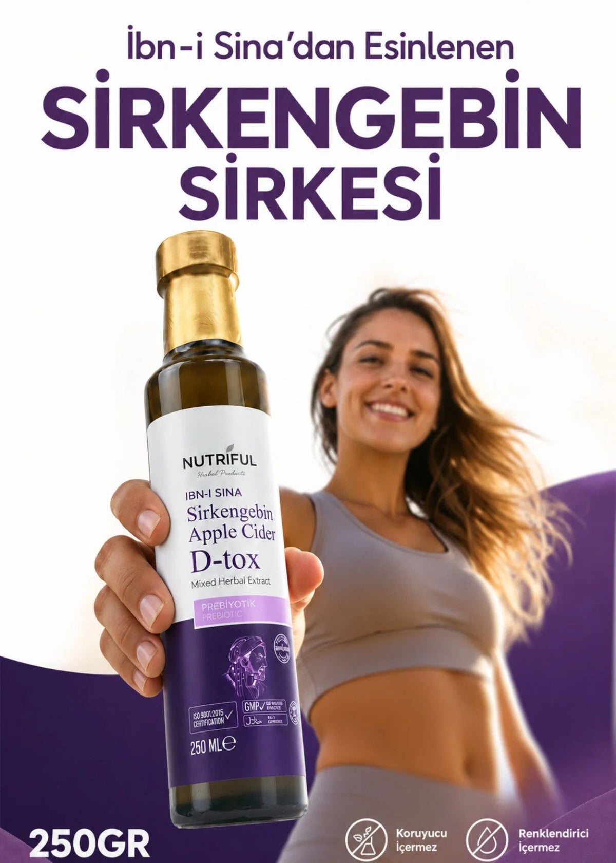 Nutriful İbni Sina Sirkengebin Prebiyotik Sirkesi