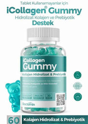 iCollagen Gummies Jelibon Hidrolizat Kolajen & Prebiyotik
