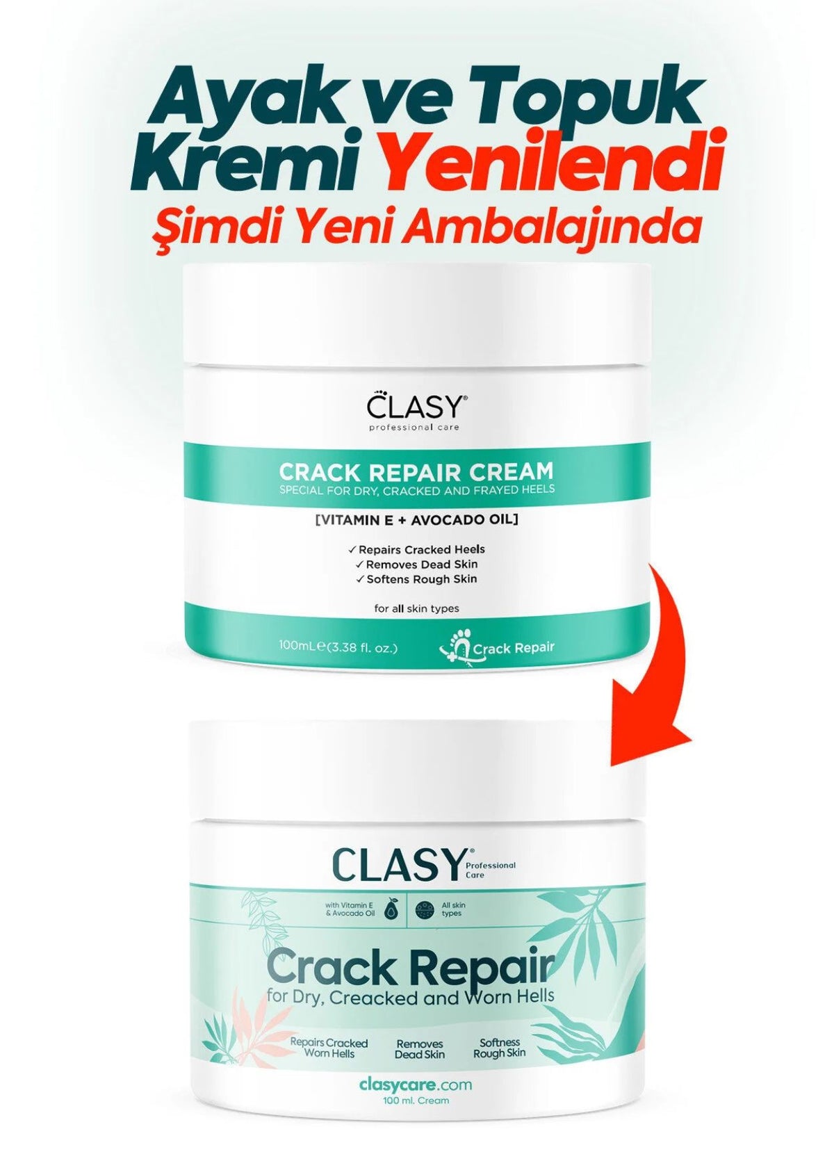 CLASY Crack Repair Cream – Fuß- und Fersenpflege