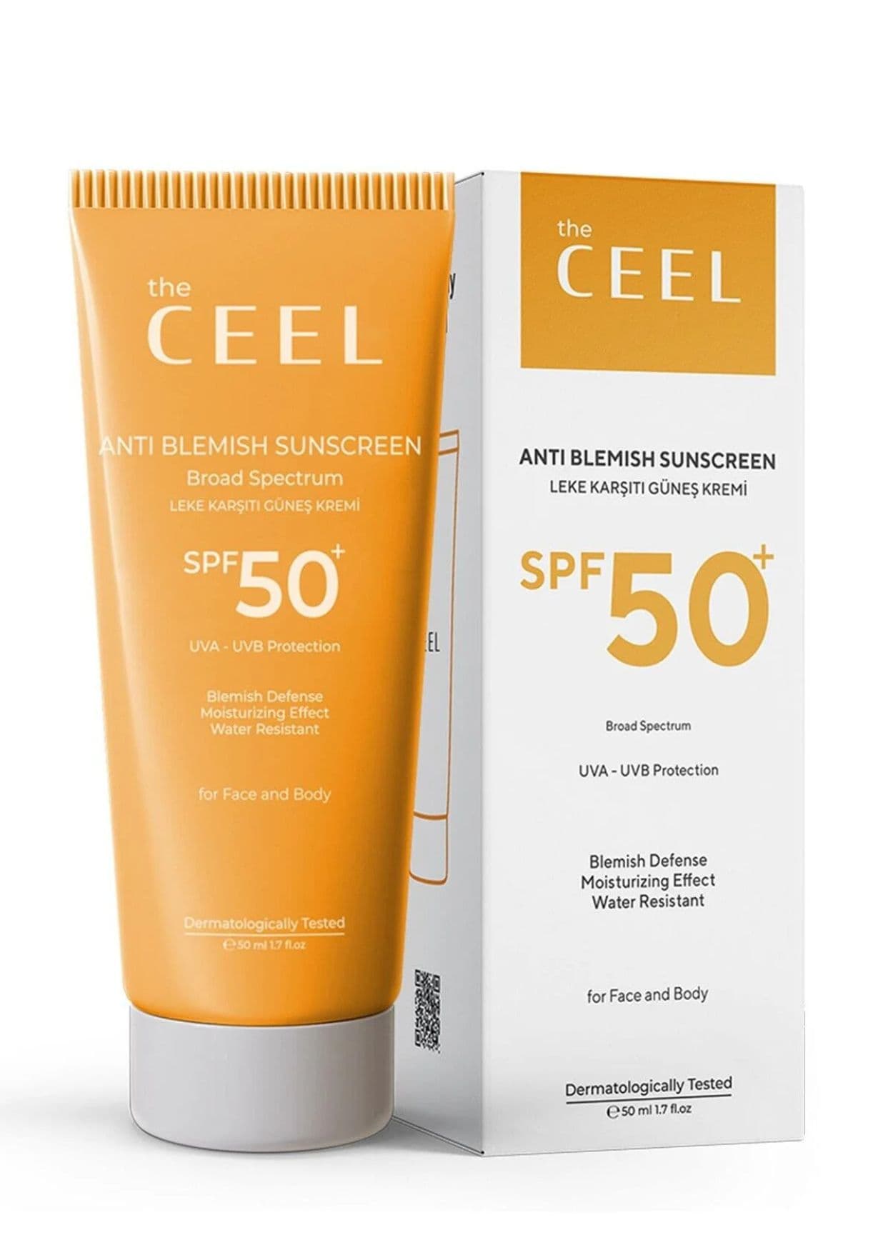 The Ceel Sonnenschutzcreme SPF 50+ mit hohem Schutz und Glutathion-Effekt gegen Pigmentflecken, für alle Hauttypen